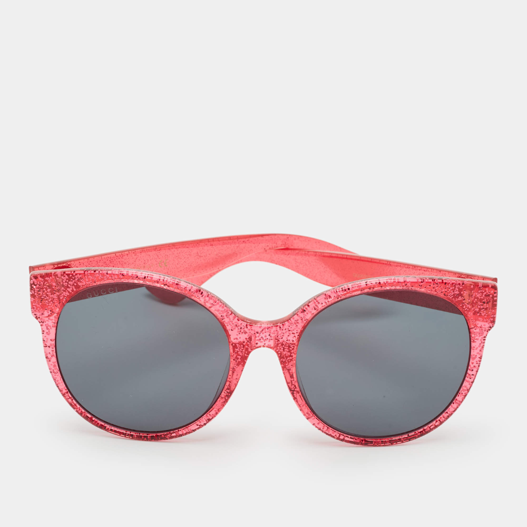 Gucci Pink/Black GG0035SA Interlocking G Oversized Sunglasses