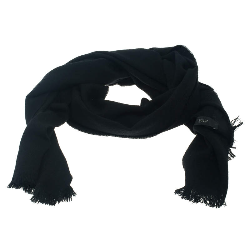 black gucci scarf womens