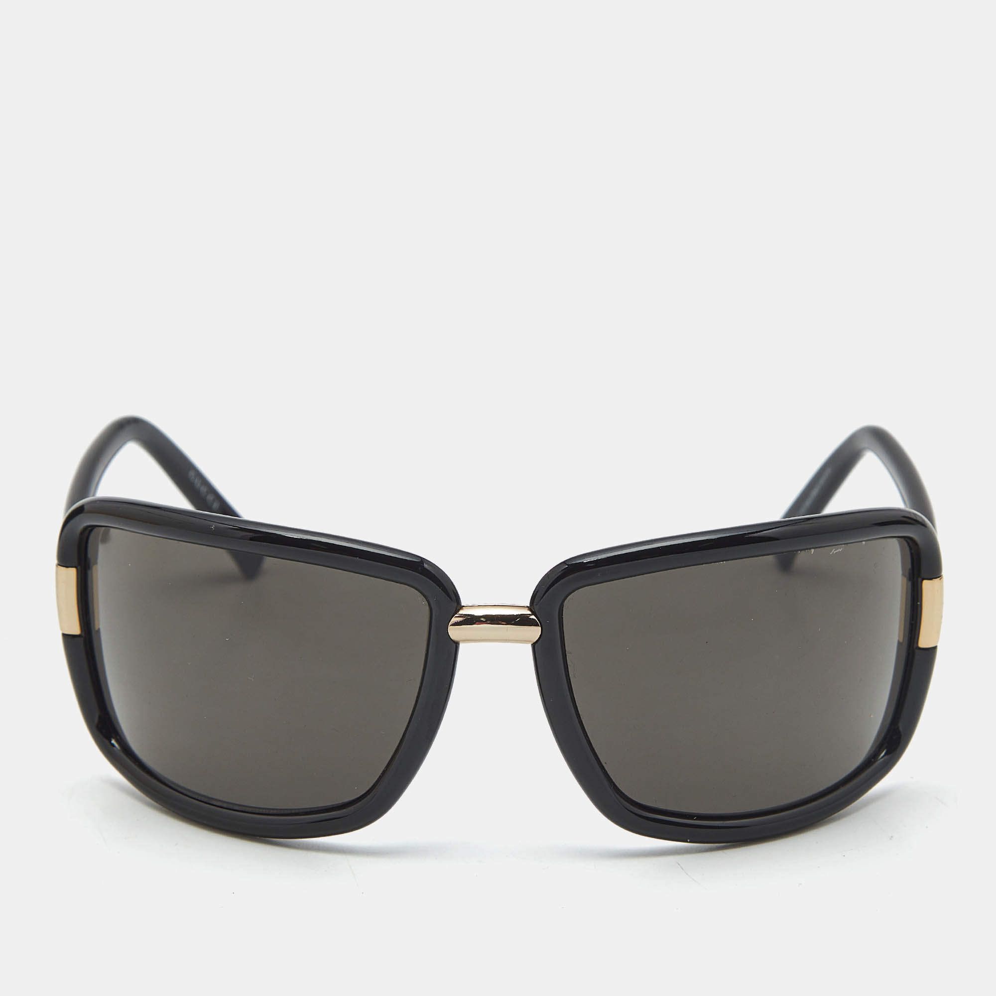 مملوكة مسبقًا نظارة شمسية غوتشي جي جي 1536/أس سوداء كبيرة الحجم