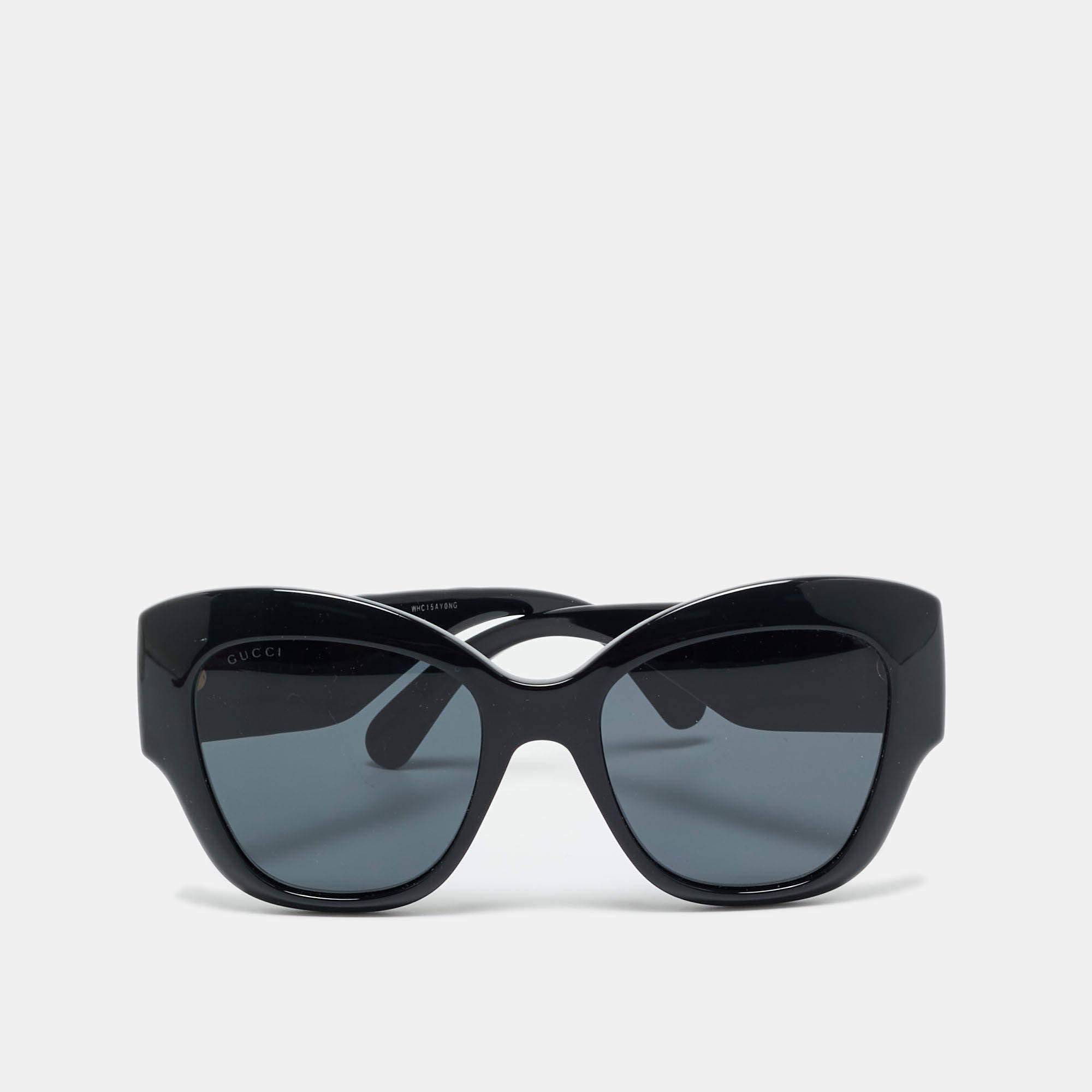 Pre Owned Gucci Black GG0808S Butterfly Sunglasses