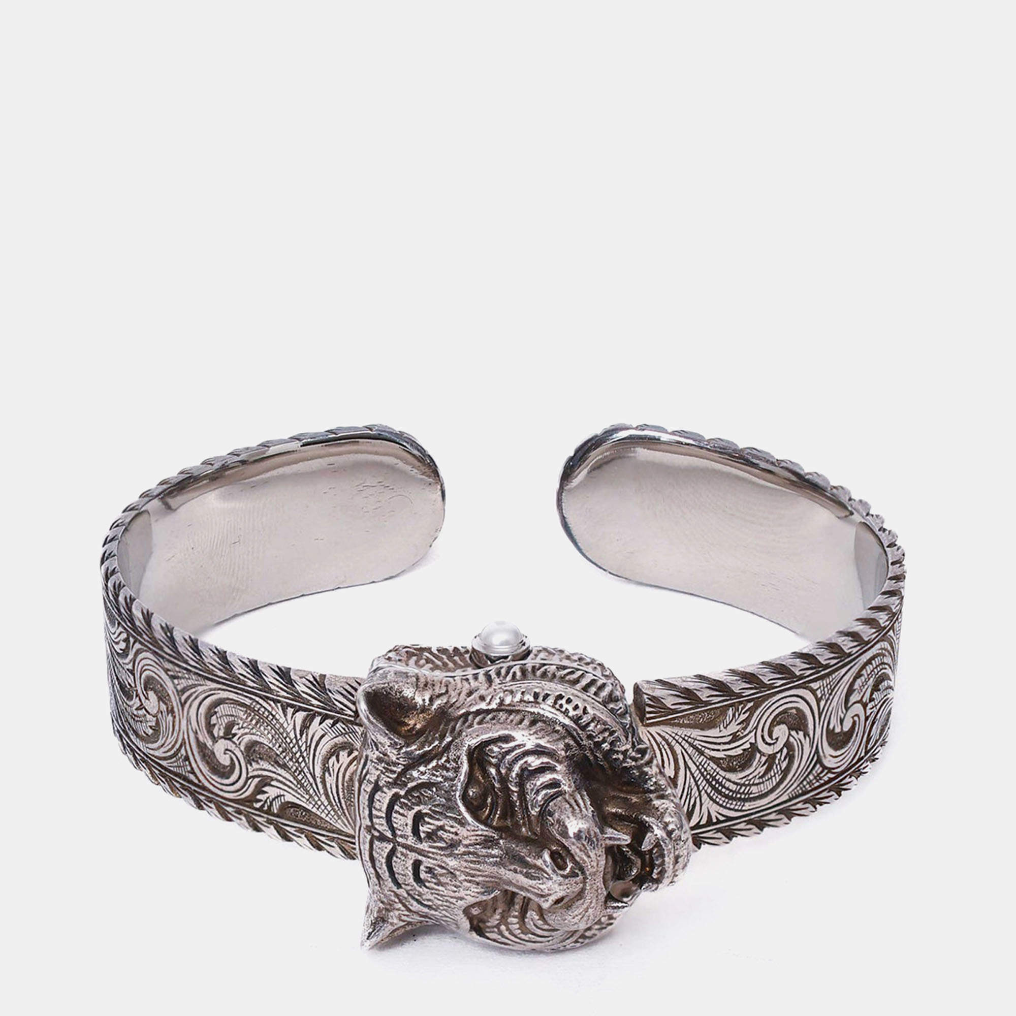 مملوكة مسبقًا Gucci Stainless Steel 'Le MarchÃ© Des Merveilles' Secret Bracelet Watch