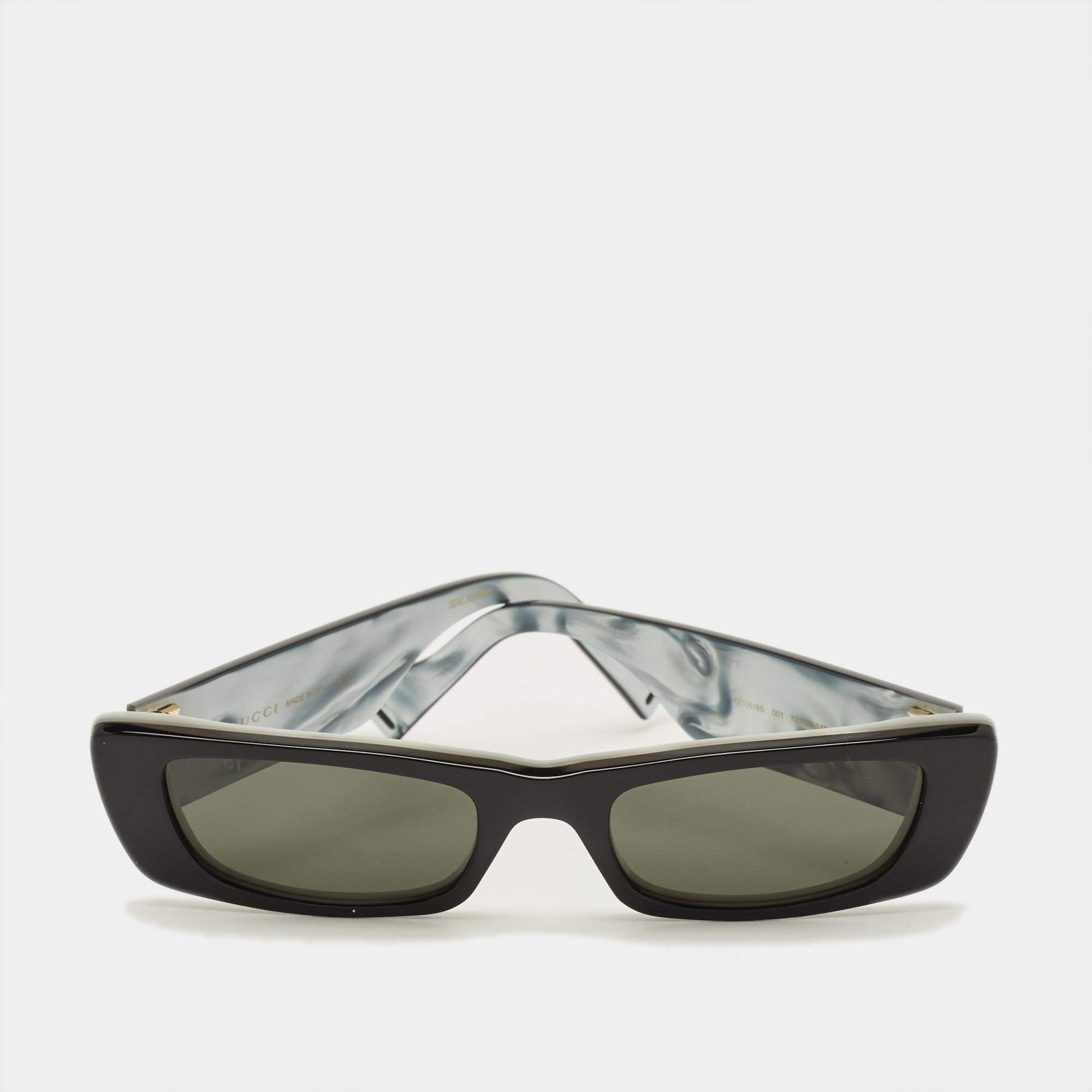 مملوكة مسبقًا Gucci Black GG0516S Rectangle Sunglasses
