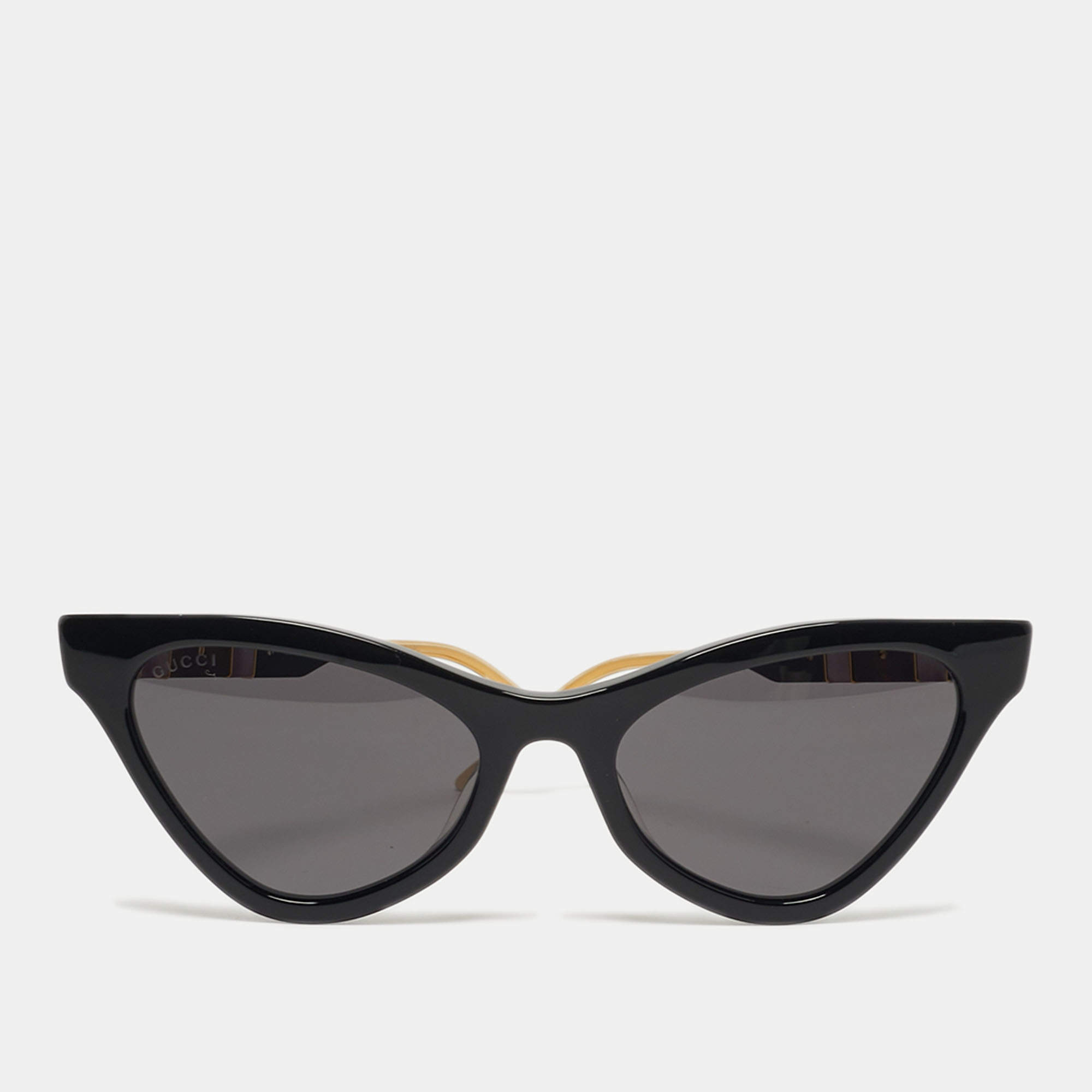 مملوكة مسبقًا Gucci Black GG0597S Interlocking G Cat Eye Sunglasses