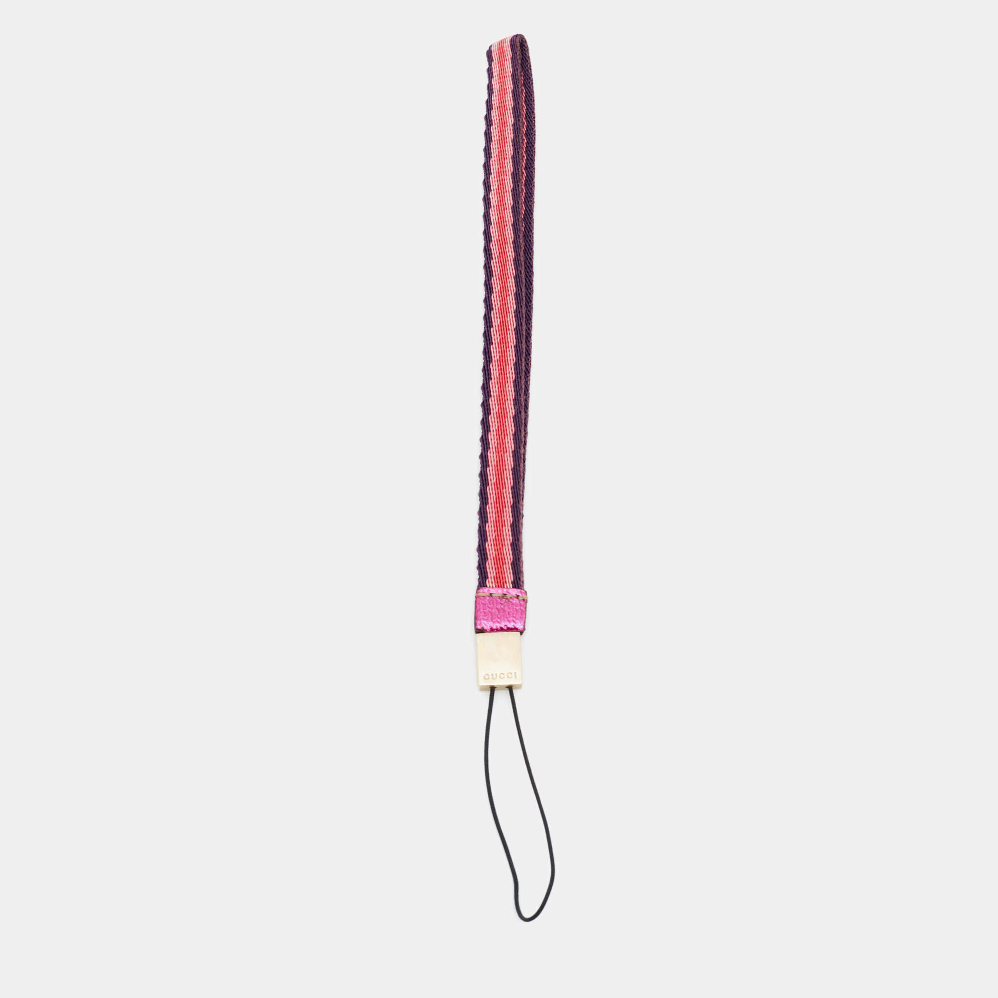مملوكة مسبقًا Gucci Phone Strap Multicolor Canvas