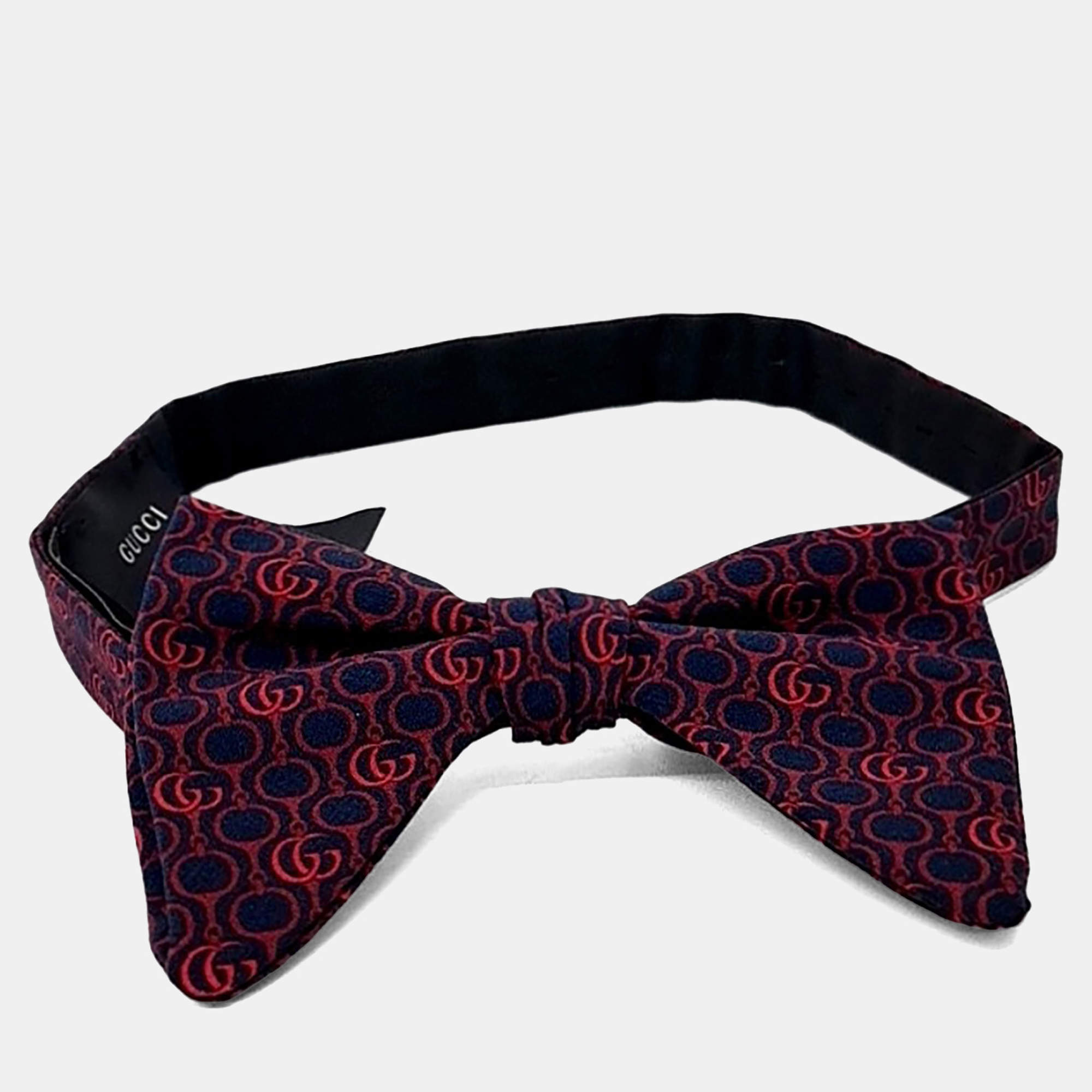 Pre Owned Gucci Silk bow tie