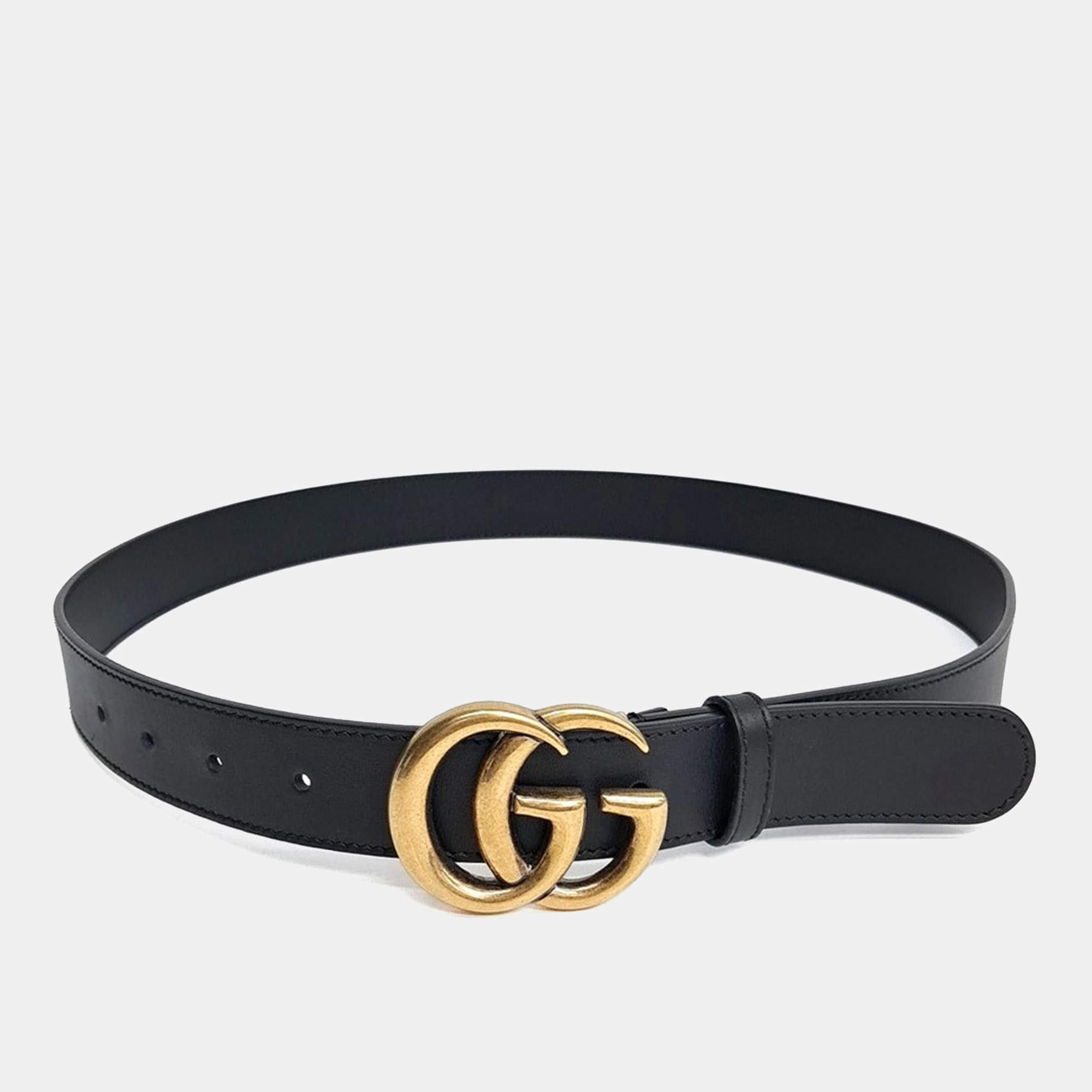 مملوكة مسبقًا Gucci Marmont Leather Belt