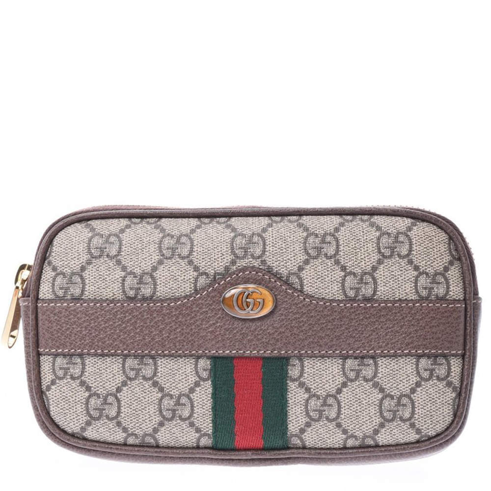 ophidia floral gg supreme canvas pouch