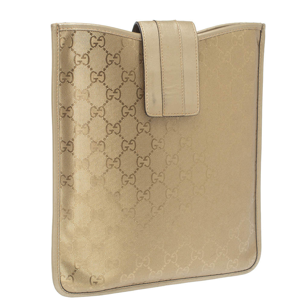 Gucci iPad Case GG Imprime Gold 1460631