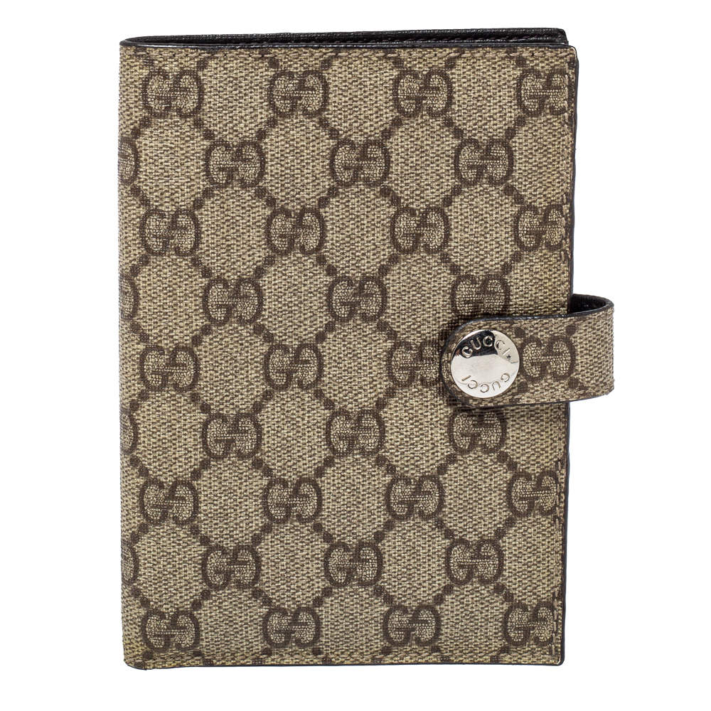مملوكة مسبقًا جراب جواز سفر غوتشي كانفاس سوبريم جي جي بيج