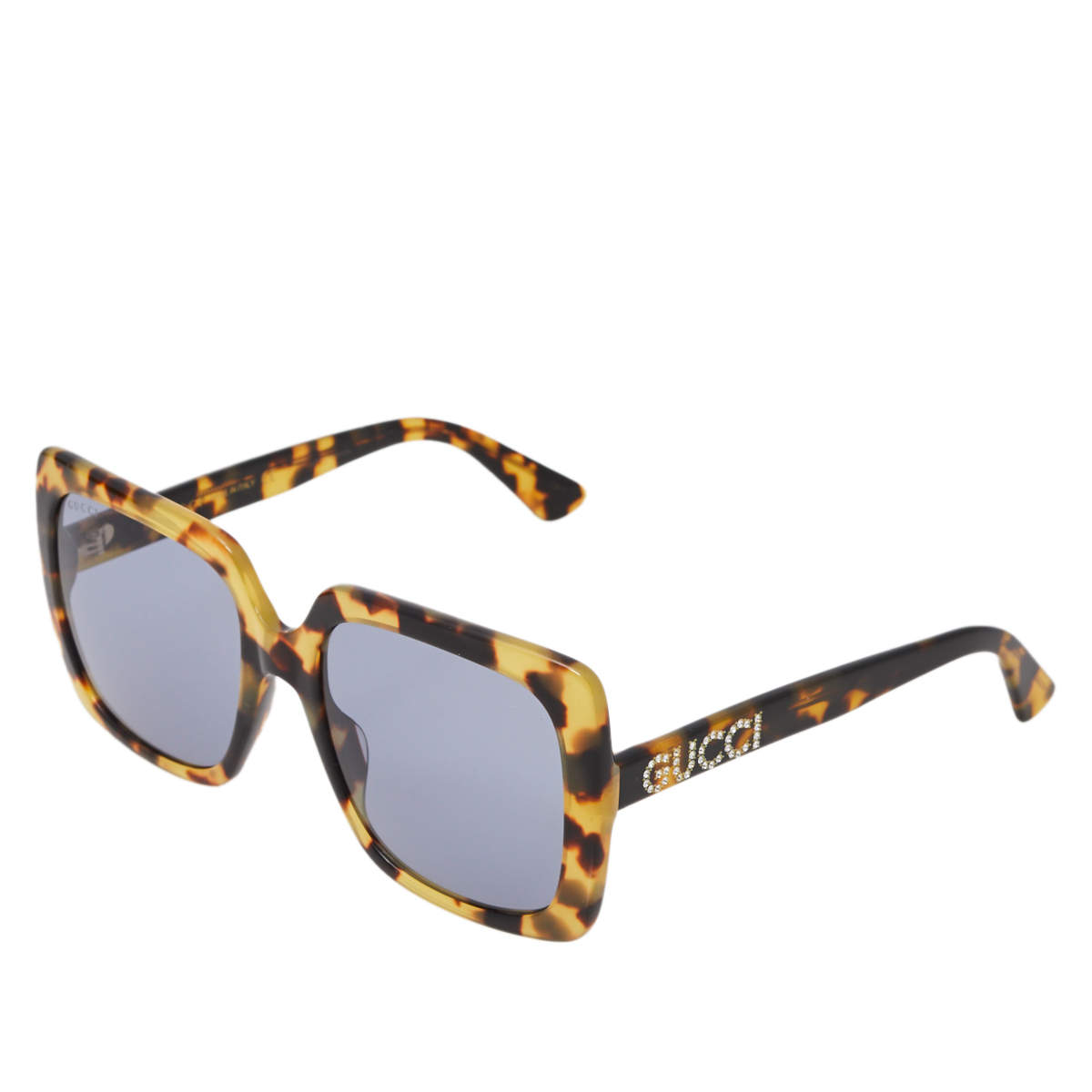 gucci square tortoise sunglasses