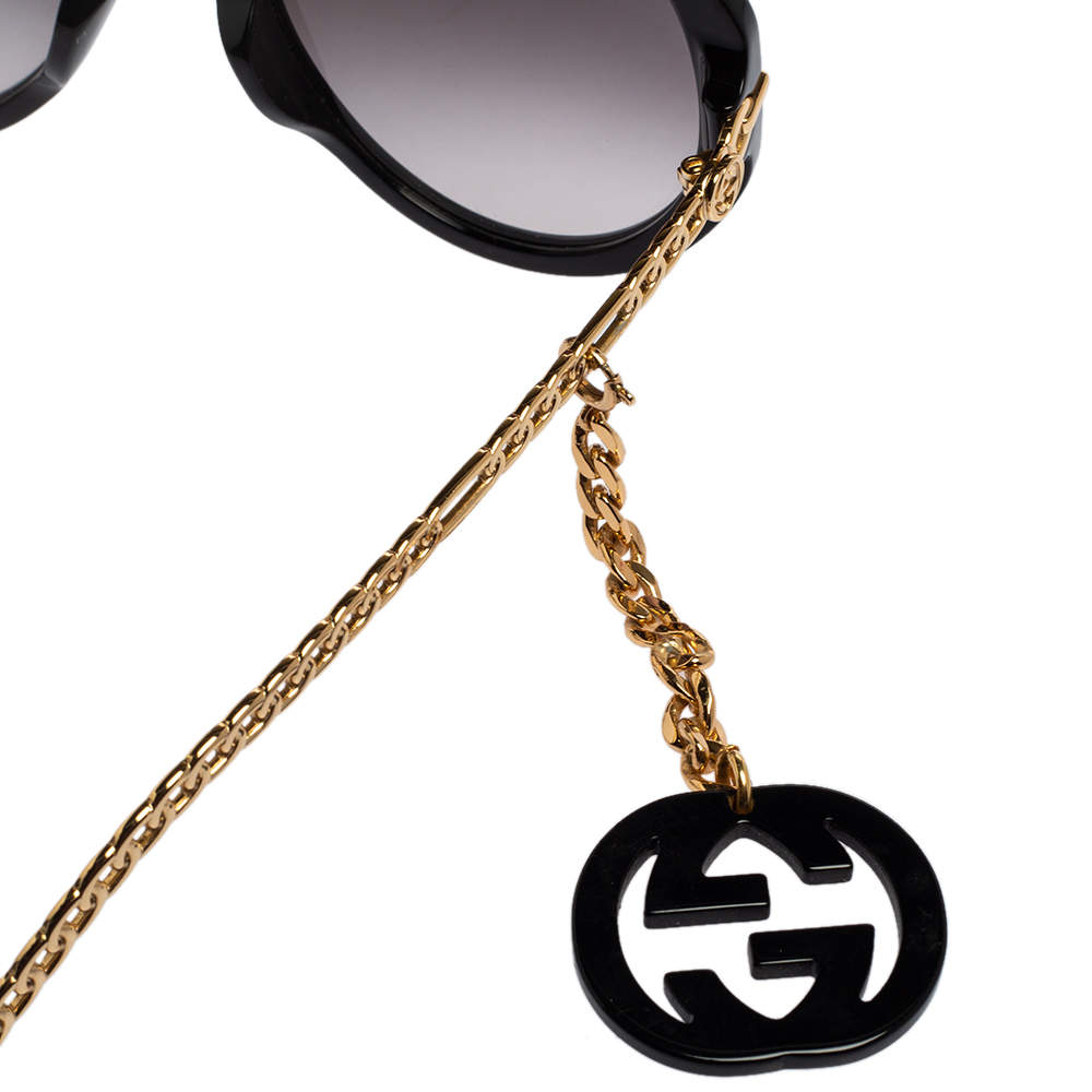 Gucci GG0726S Earring Chain Oversized Sunglasses