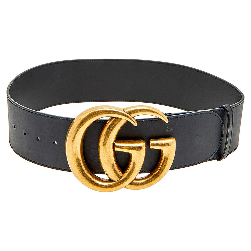 Gucci Black Leather G Buckle Belt 85CM Gucci | The Luxury Closet