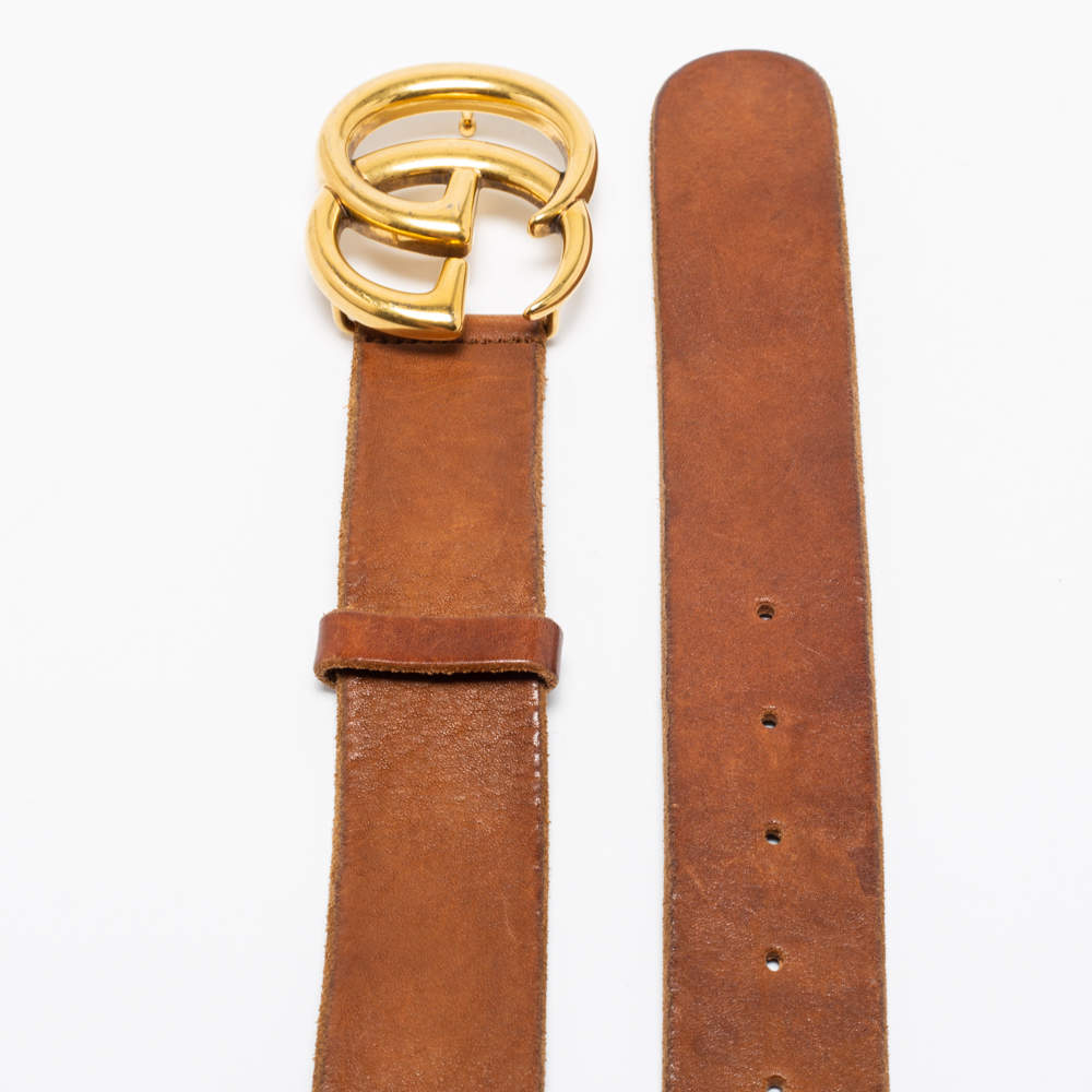 GUCCI GG BROWN LEATHER BELT – TheLuxeLend