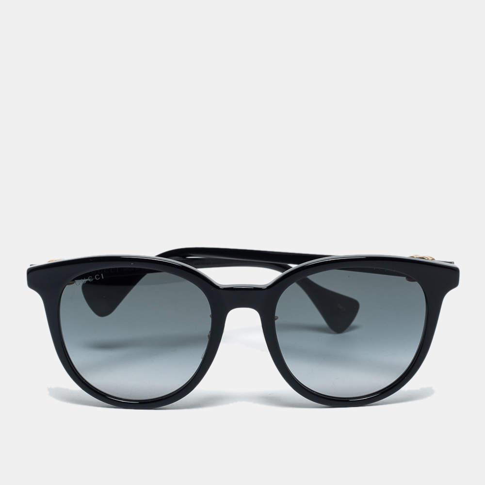 Gucci Black/ Smoke Gradient GG1073SK Oversized Sunglasses