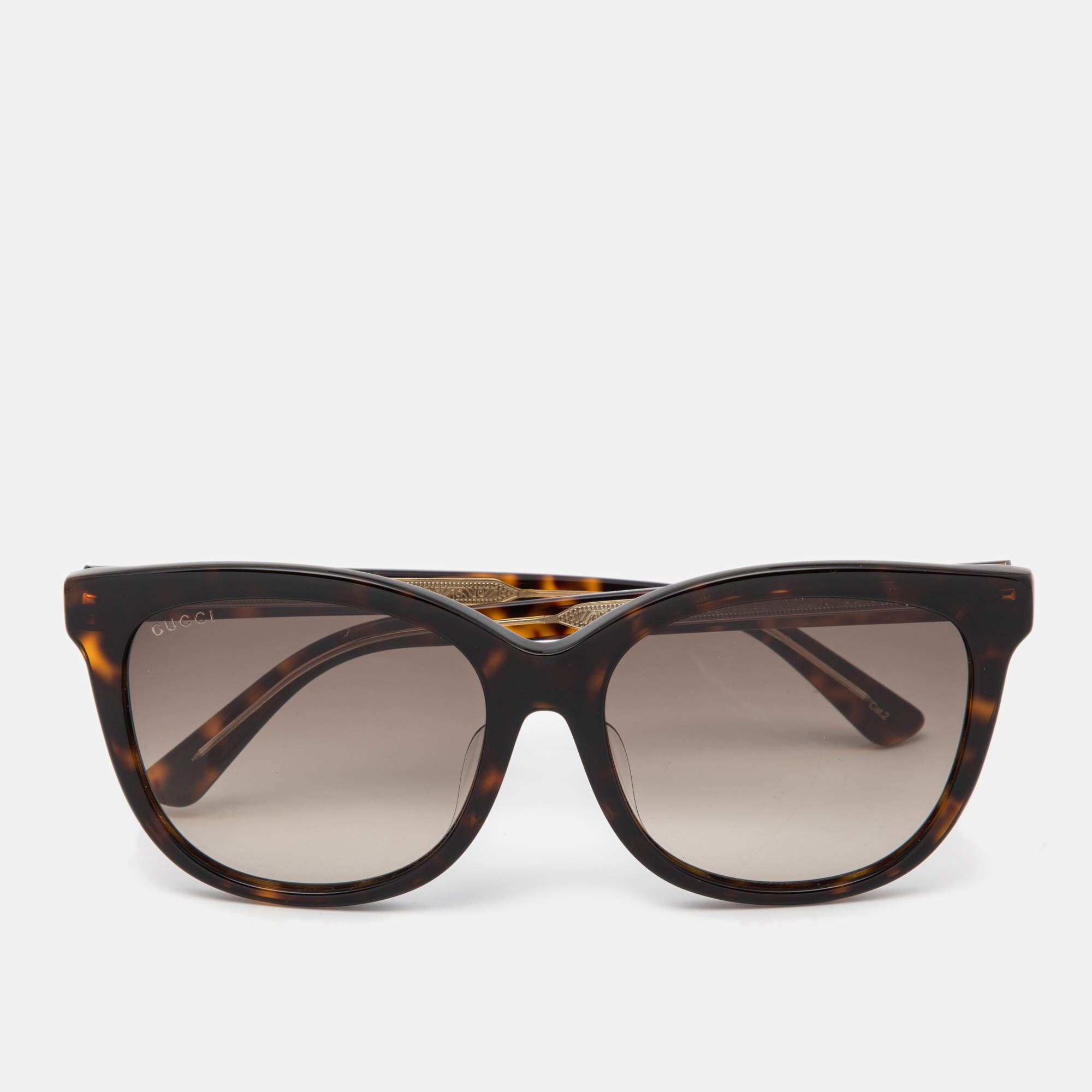 Gucci Brown GG082SK Tortoiseshell Square Sunglasses