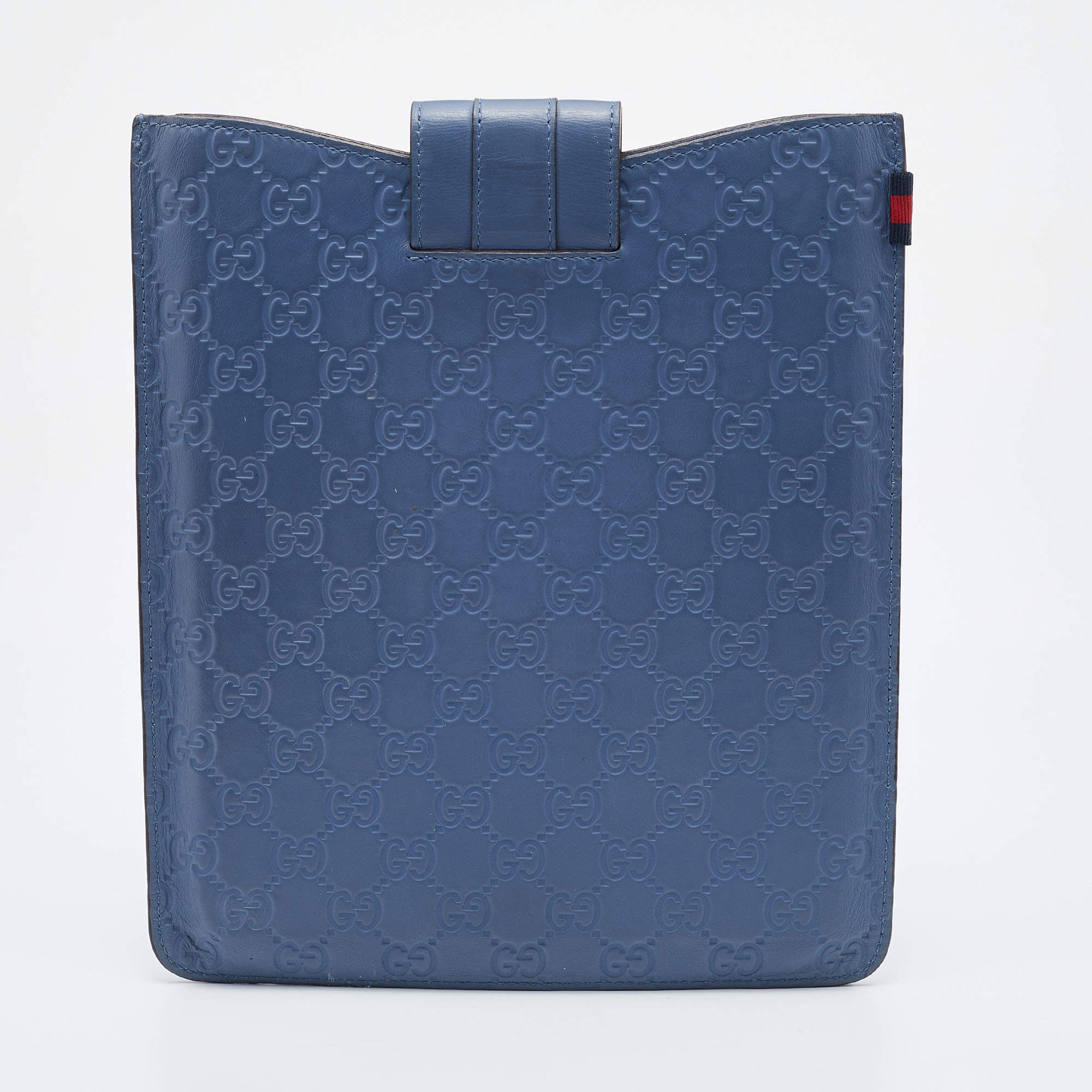 Gucci Blue Guccissima Leather iPad Case Gucci