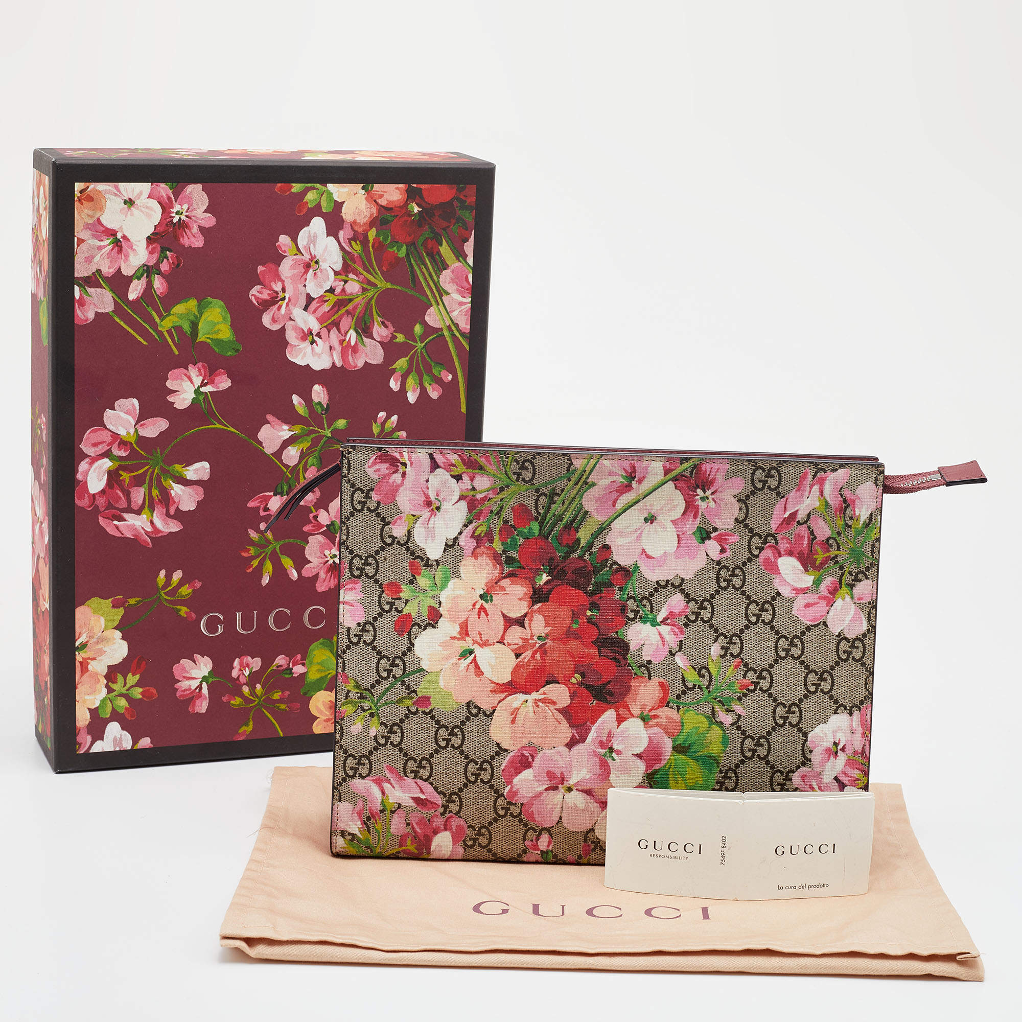 Gucci blooms cosmetic online pouch