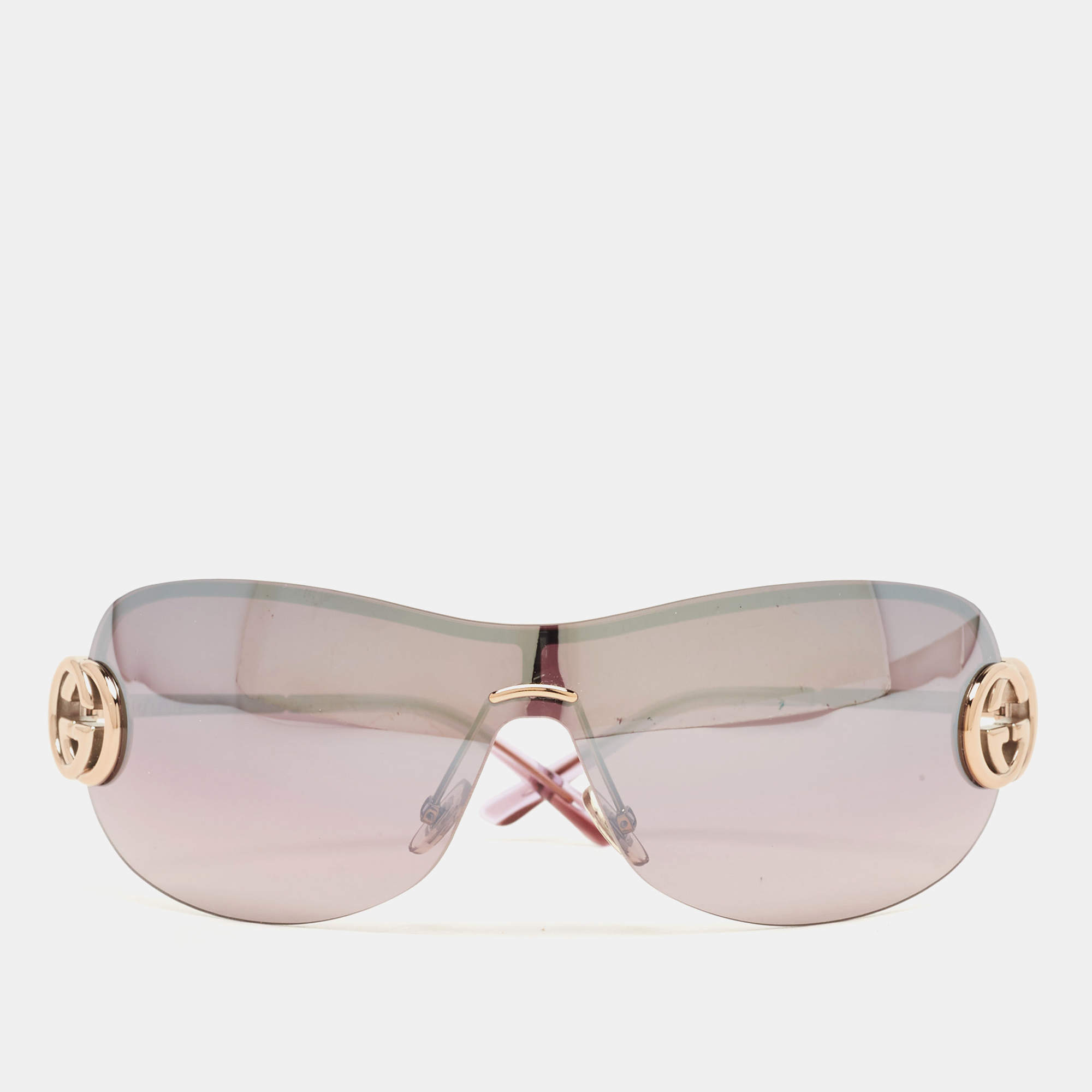 Gucci women's store shield sunglasses