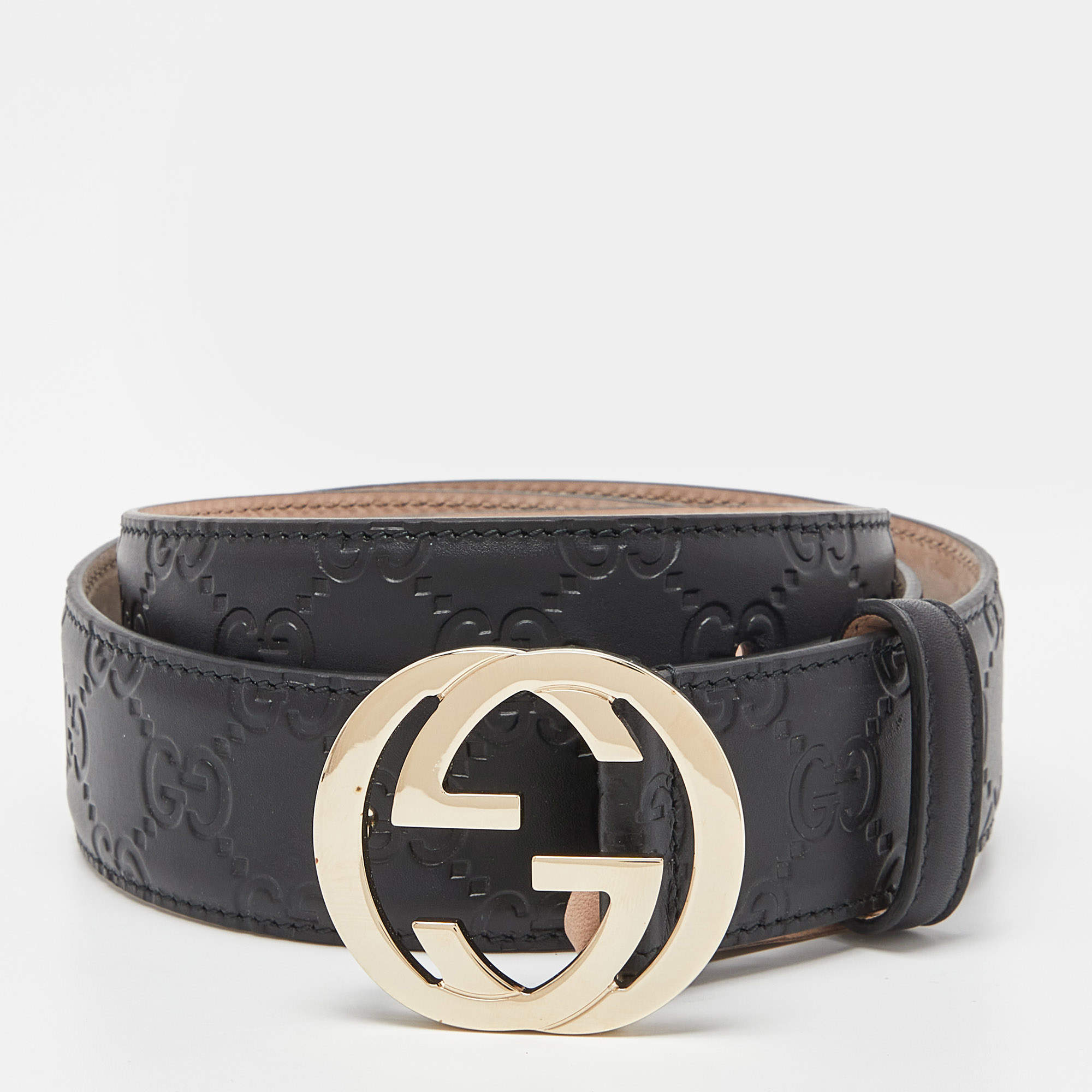 Gucci Black Leather G Buckle Belt 85CM Gucci | The Luxury Closet