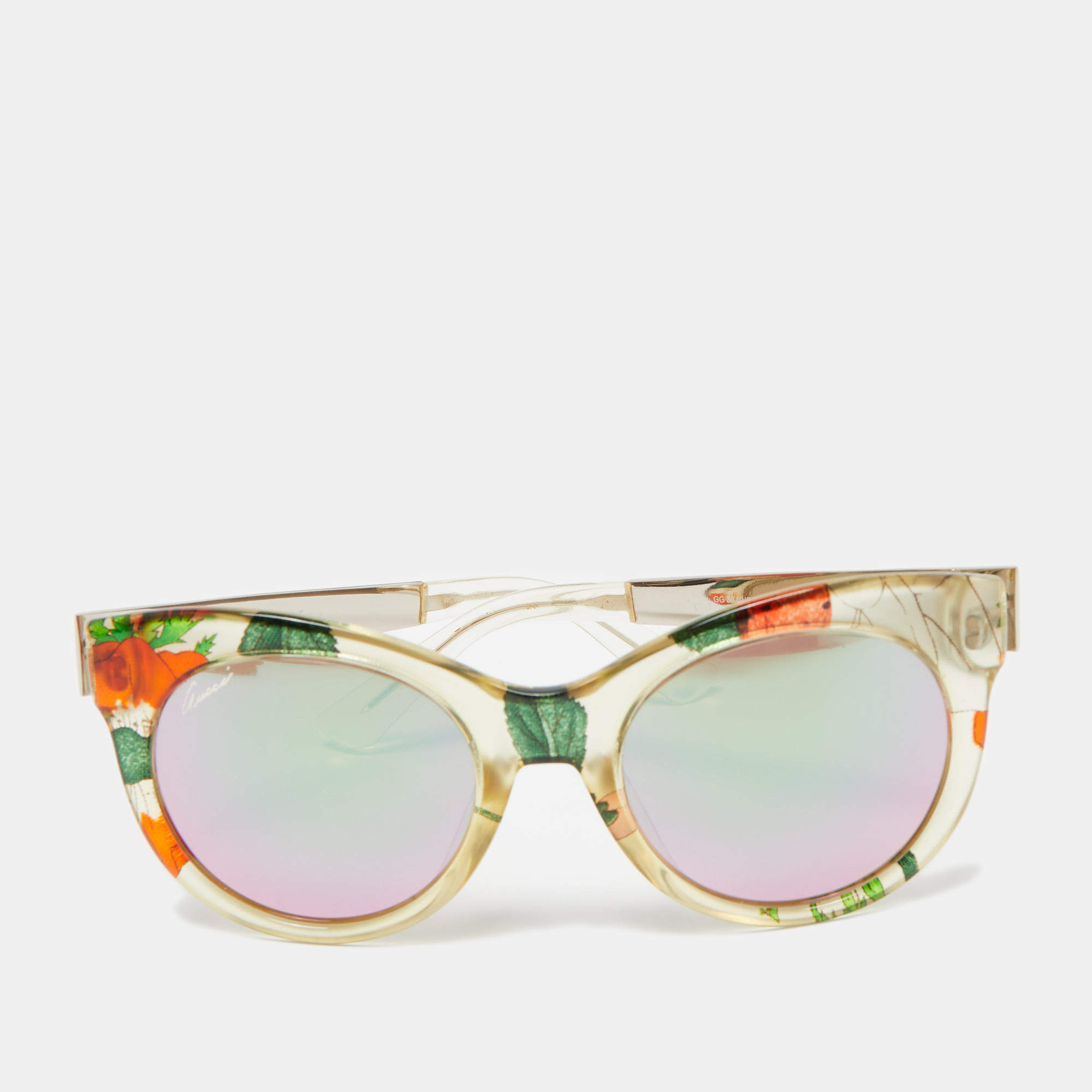 Gucci Multicolor Printed GG 3740/S Cat Eye Sunglasses
