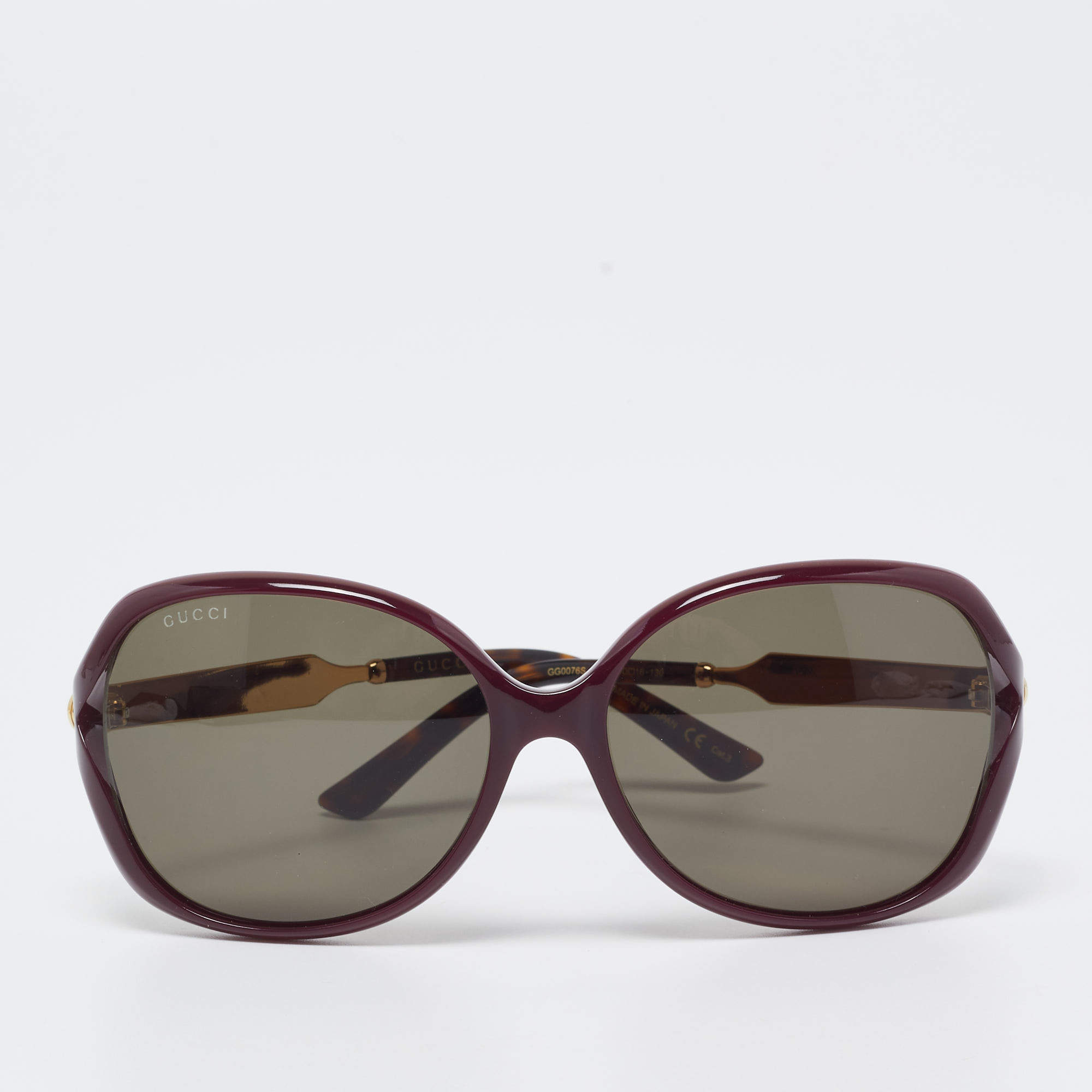 Gucci Burgundy/Black GG00765 Butterfly Sunglasses