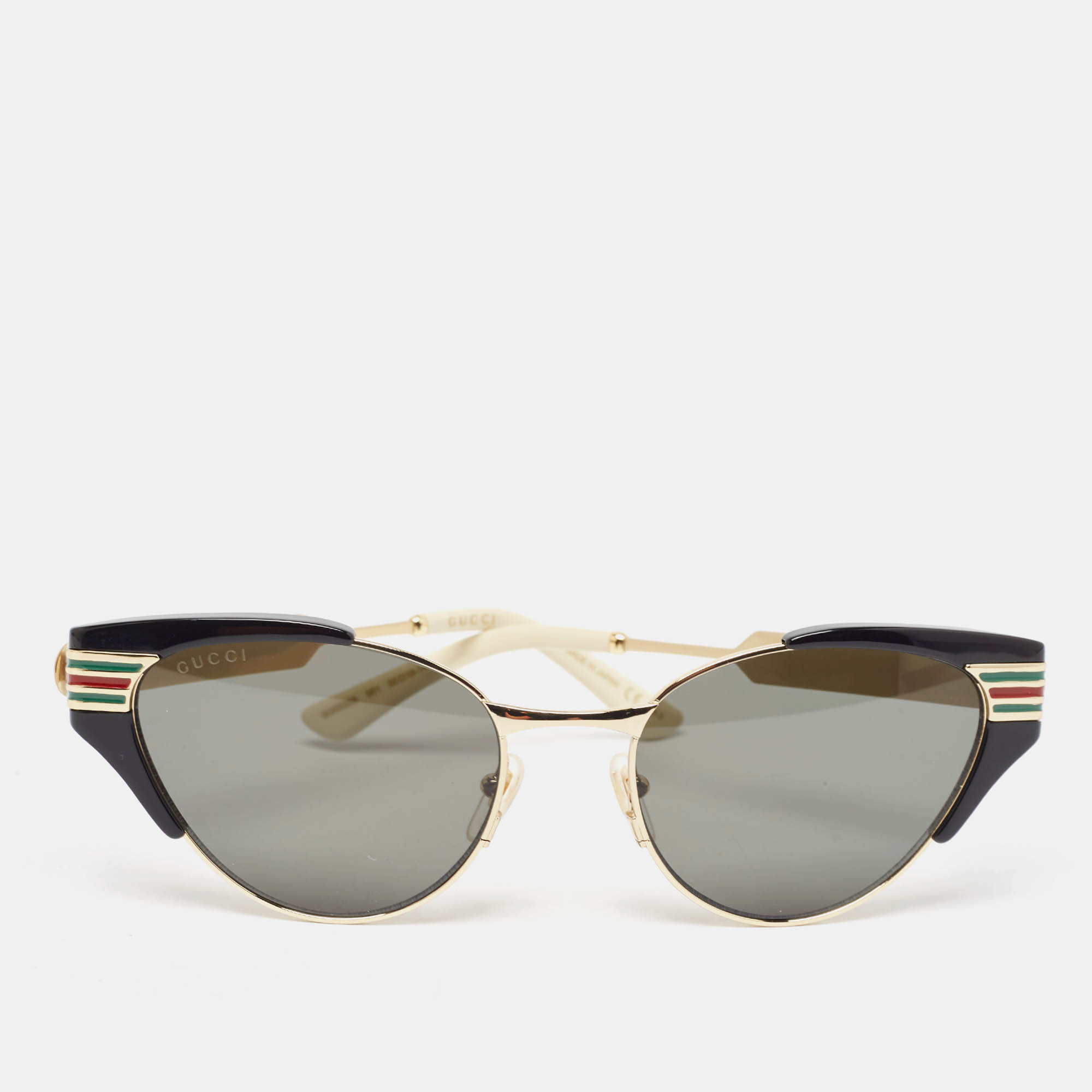 Gucci Black GG0522S Web Cat Eye Sunglasses