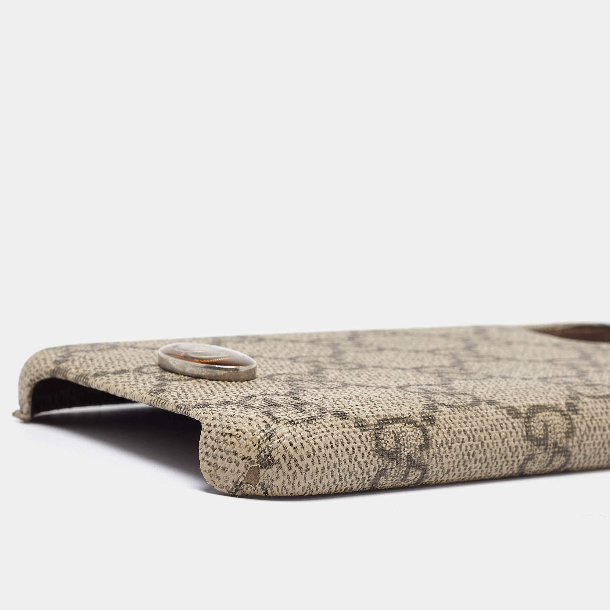 Gucci Beige GG Supreme Canvas Ophidia iPhone 11 Pro Max Case