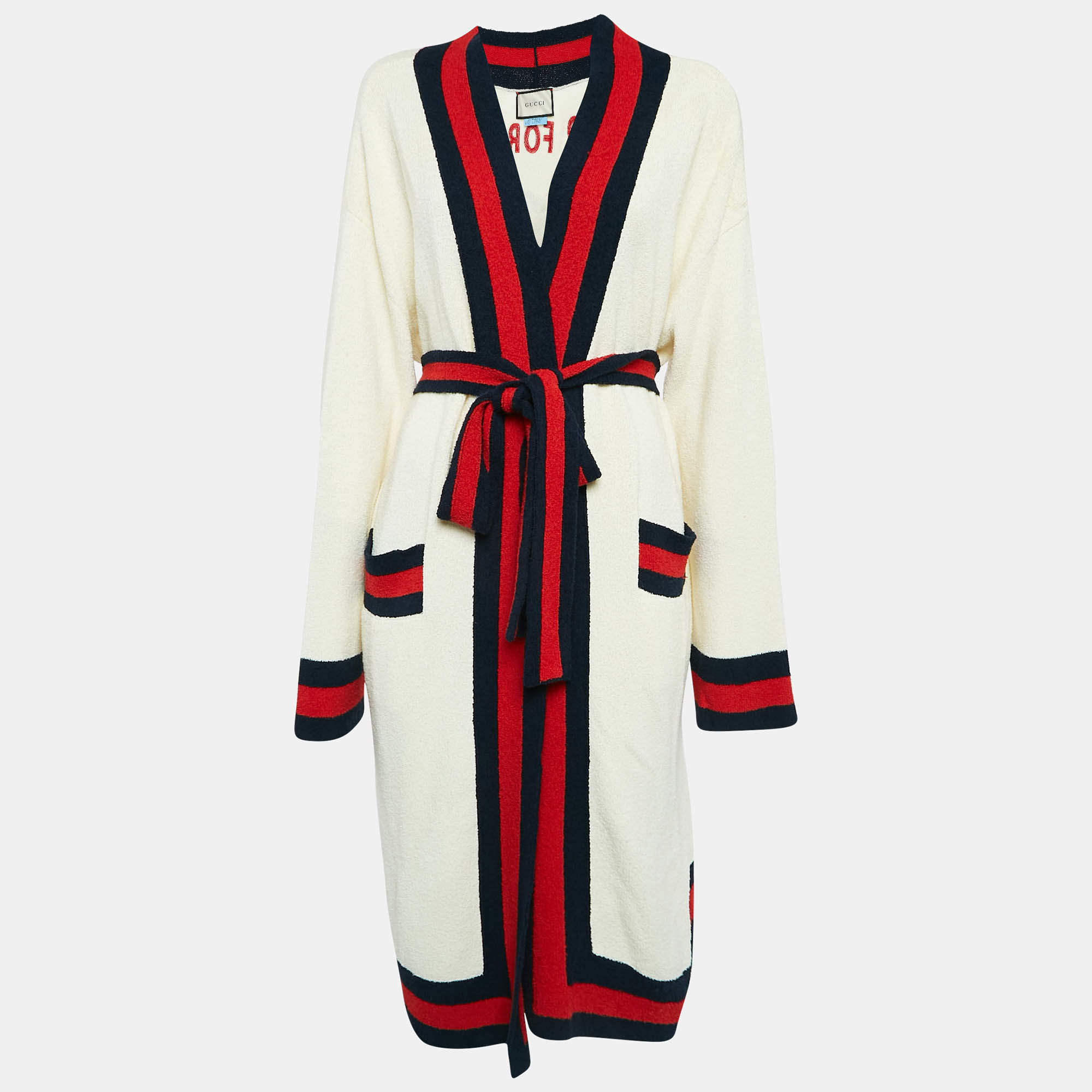 Gucci Cream Web Blind For Love Cotton Terry Tiger