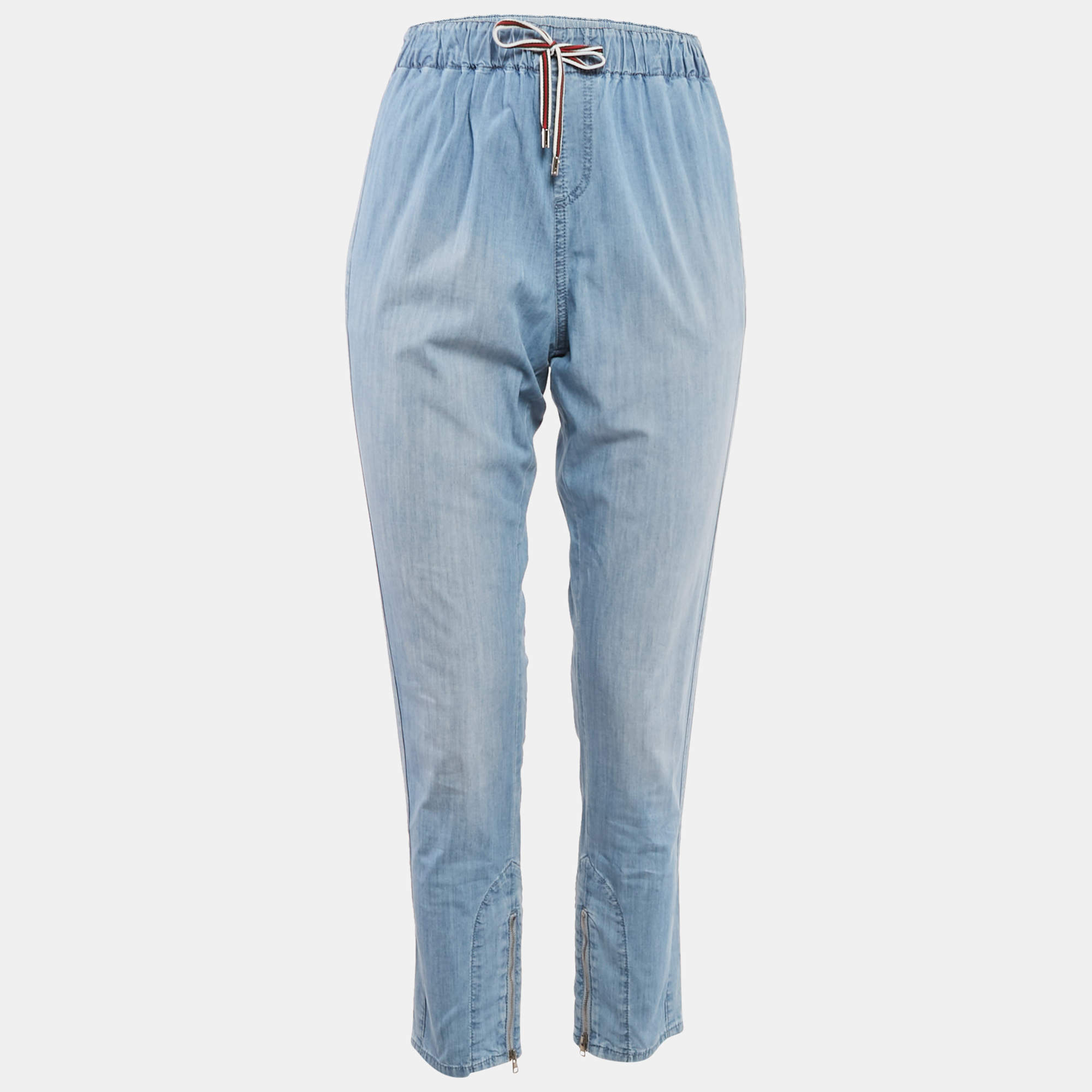 Gucci Blue Faded Denim Jogger Pants M