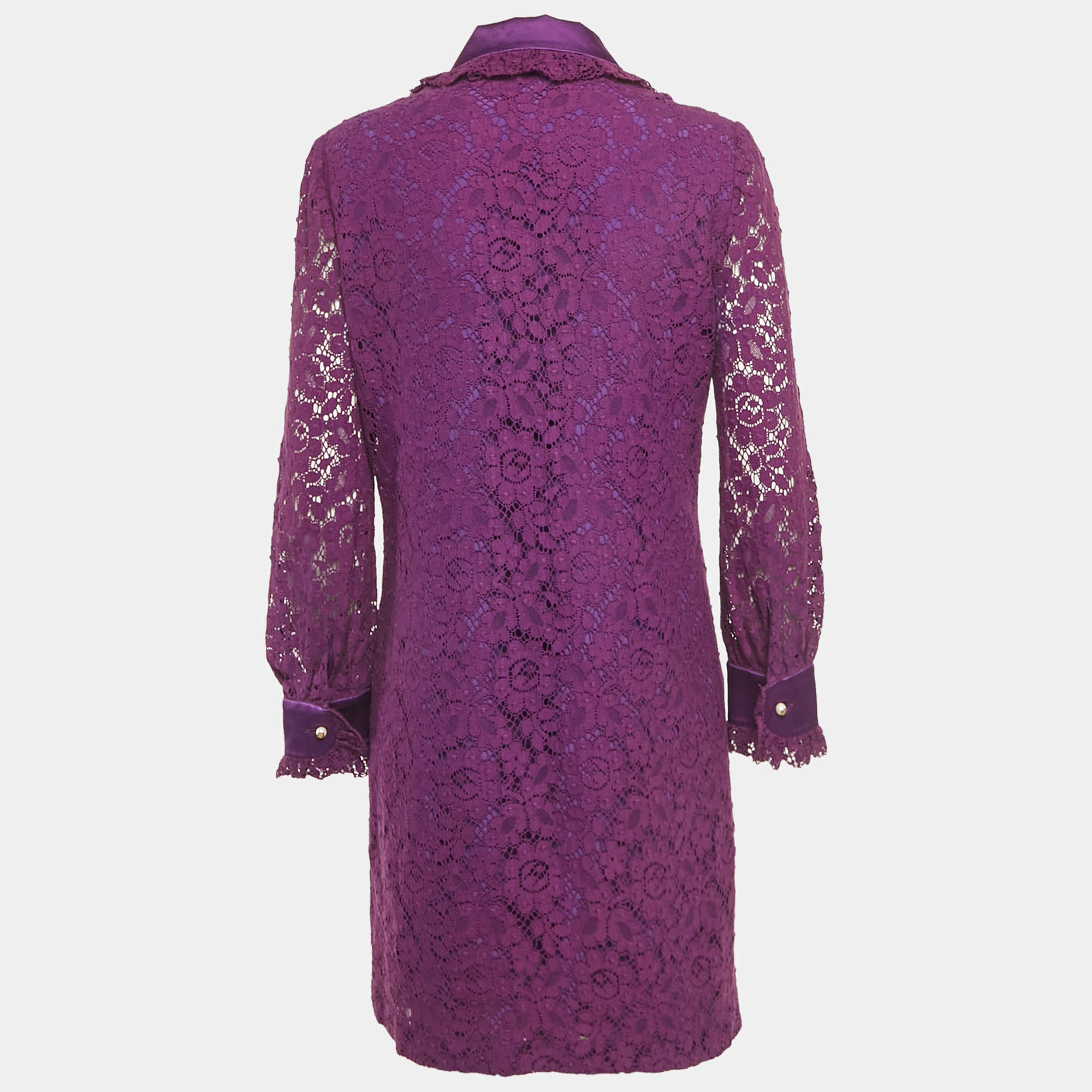 GUCCI ウールドレス　サイズ40 Gucci Red Wool & Silk Web Trim Knee-Length Dress M Gucci | TLC US