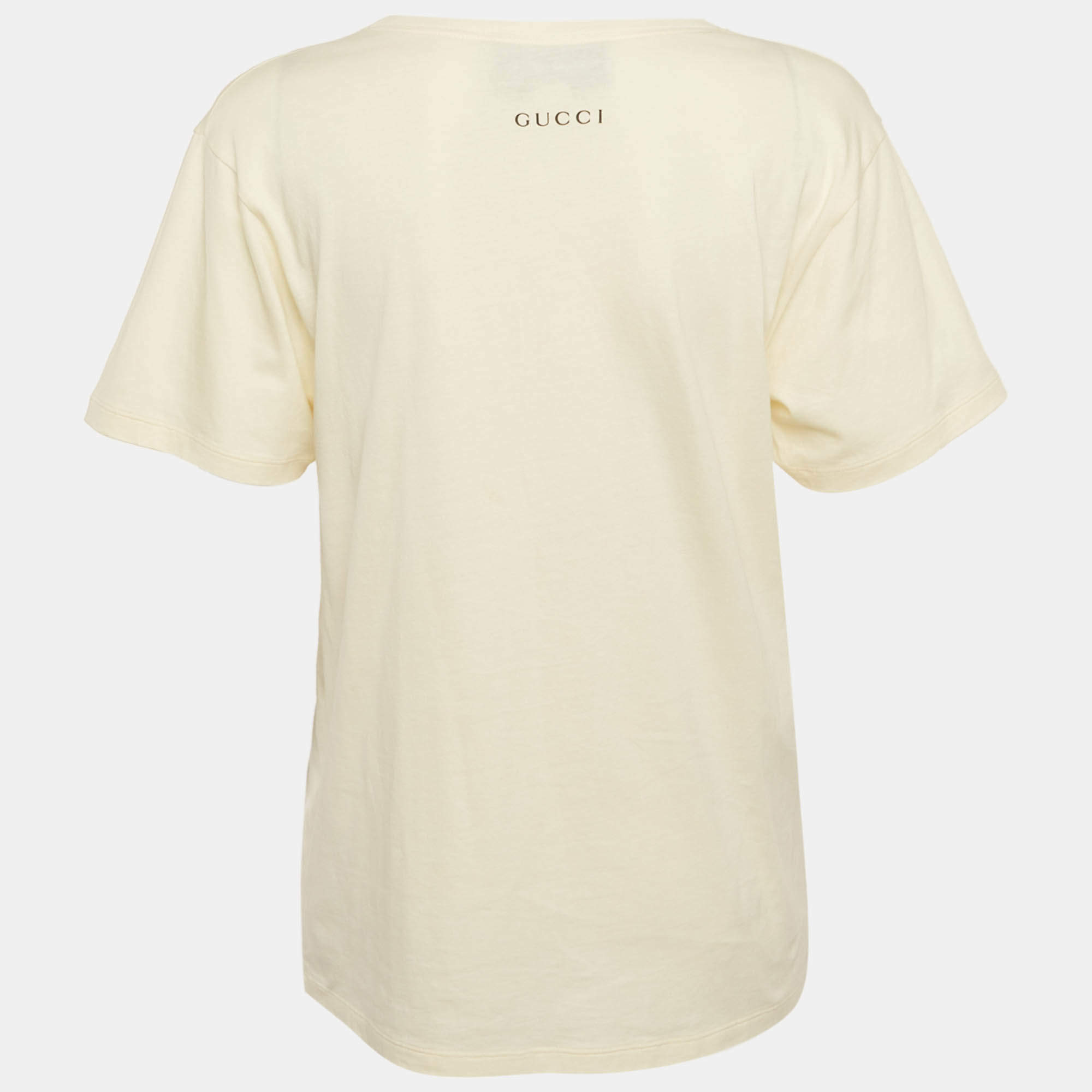 Gucci X Disney Cream Mickey Mouse Print Cotton T-Shirt M Gucci | TLC