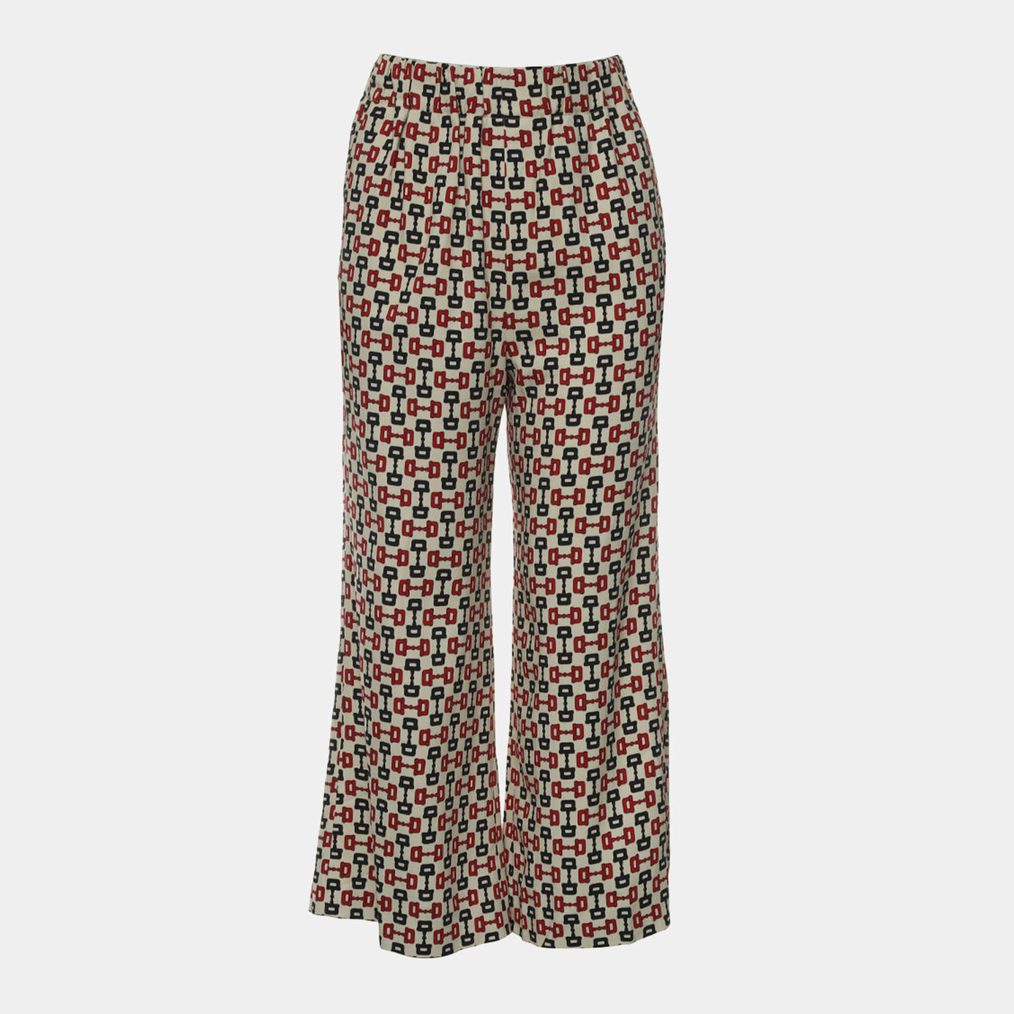Pre Owned Gucci Pattern Printed Trousers