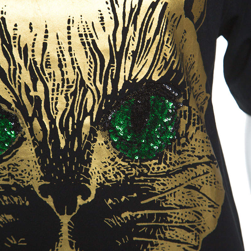 gucci sequin cat shirt