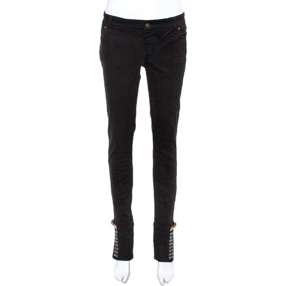 Pre Owned Gucci Black Denim Skinny Jeans M