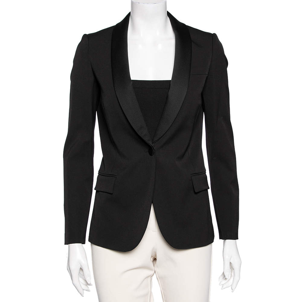 Gucci Black Wool Single Breasted Blazer S