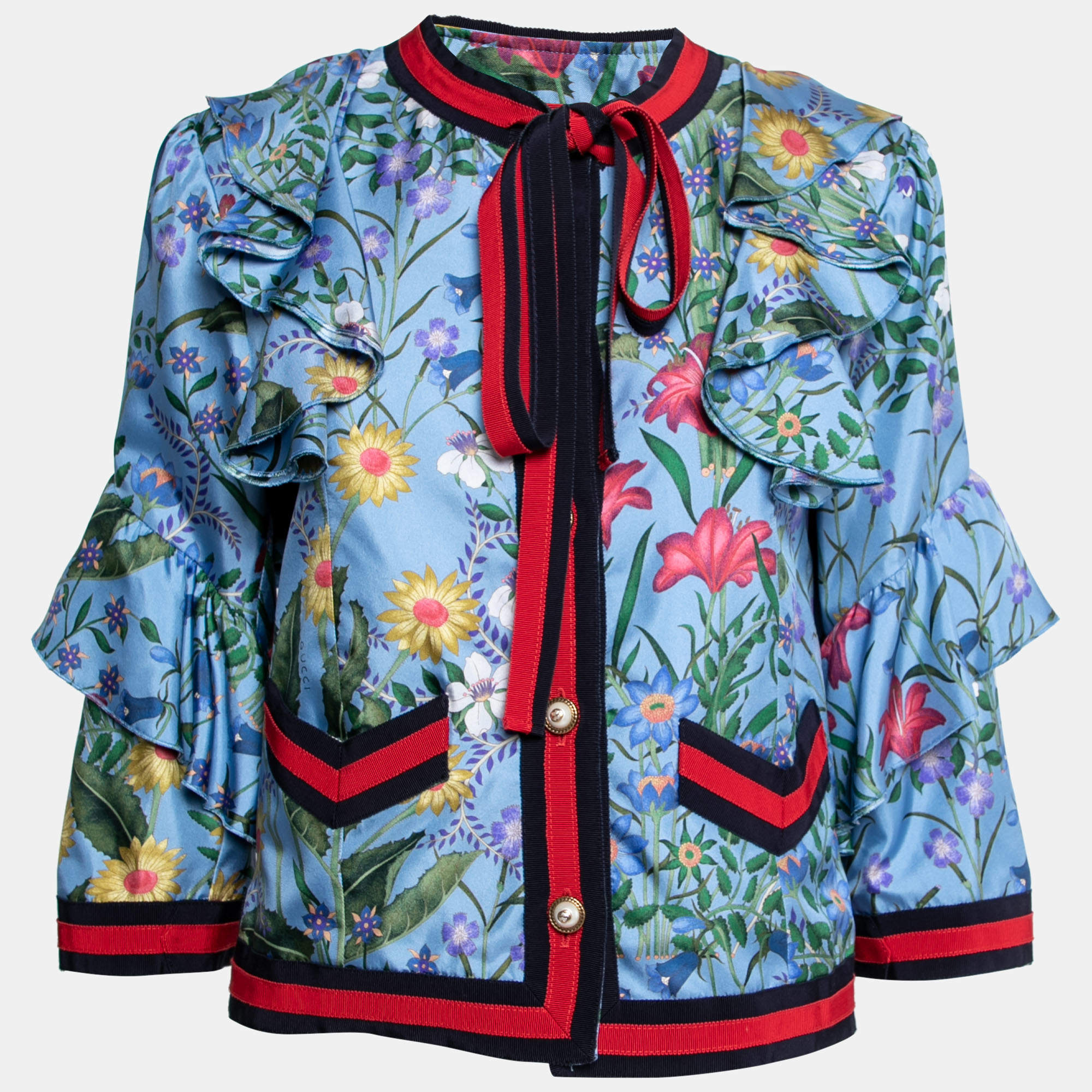 gucci floral jacket womens