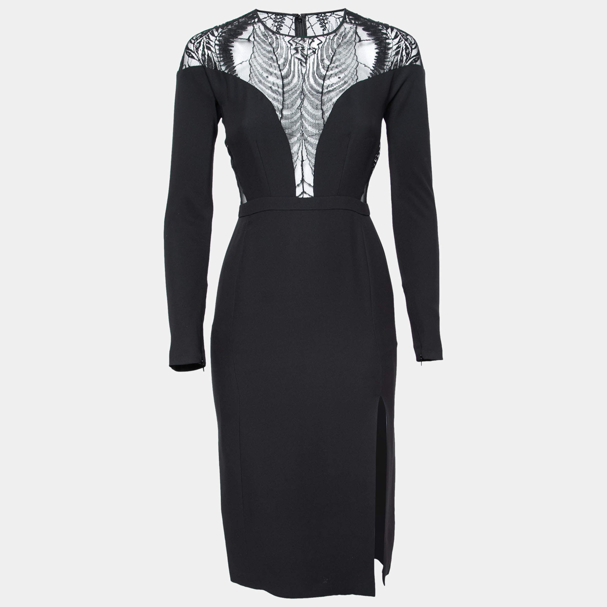 パーティードレス Gucci Dress Cady Gucci Black Cady Lace Detail Shift Dress S Gucci | TLC