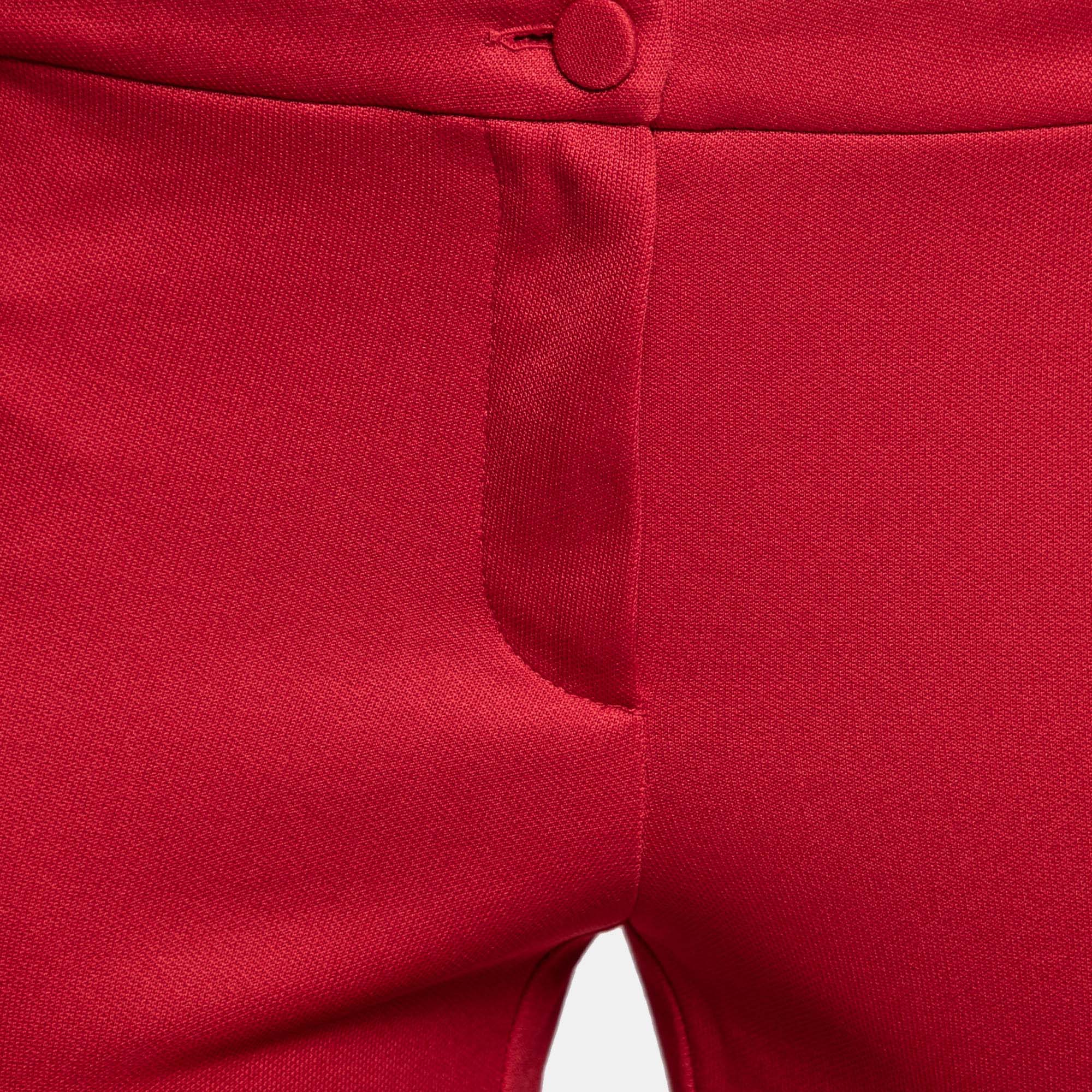 Gucci Red Tech Jersey Web Trim Detail Leggings XS Gucci | The Luxury Closet