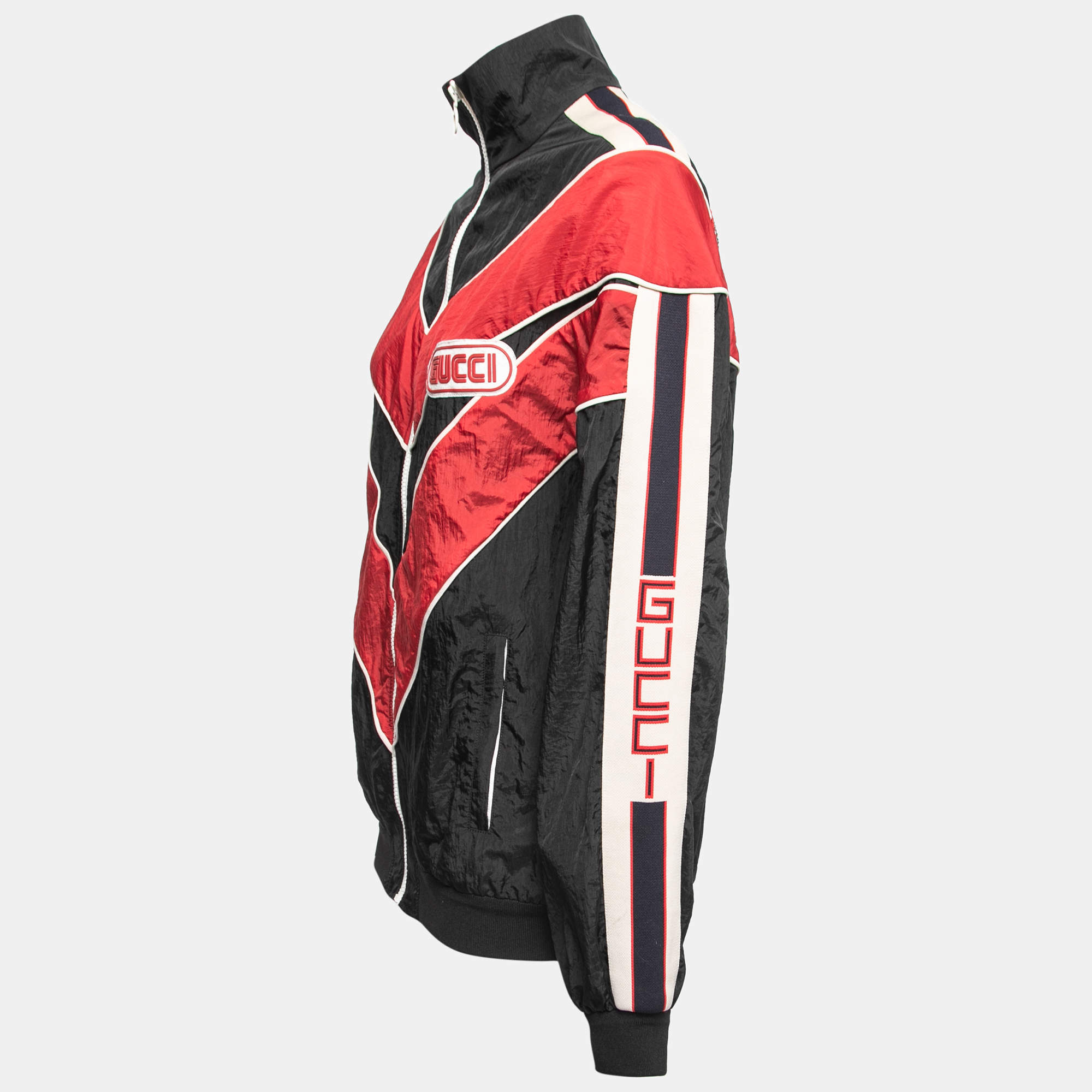 Gucci Chevron Stripe Spiritismo Black/Red Jacket 2018