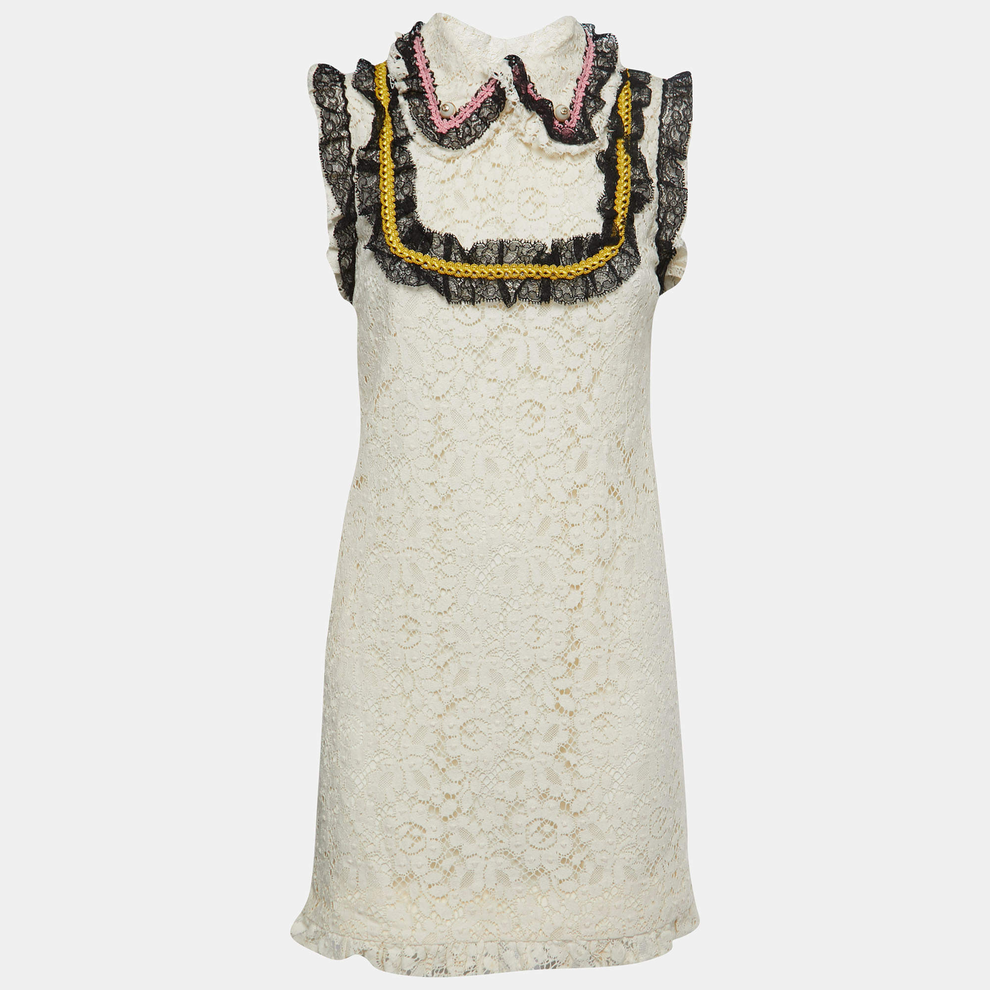 Gucci white 2024 lace dress