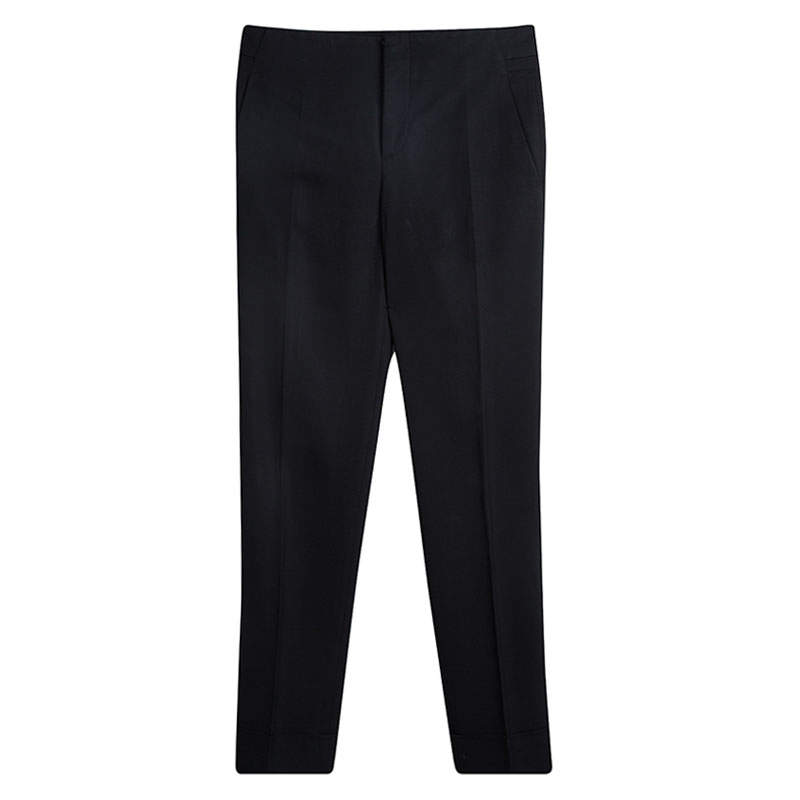 Pre Owned Gucci Black Tailored Straight Fit Trousers S