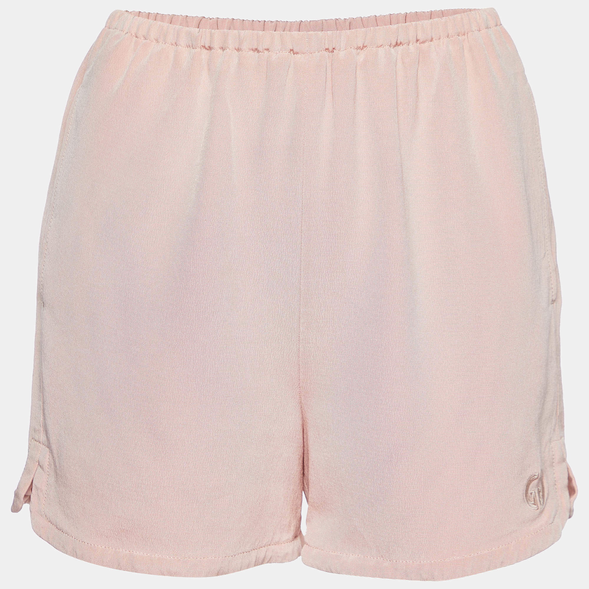 Gucci Pink Silk Blend GG Embroidered Shorts S