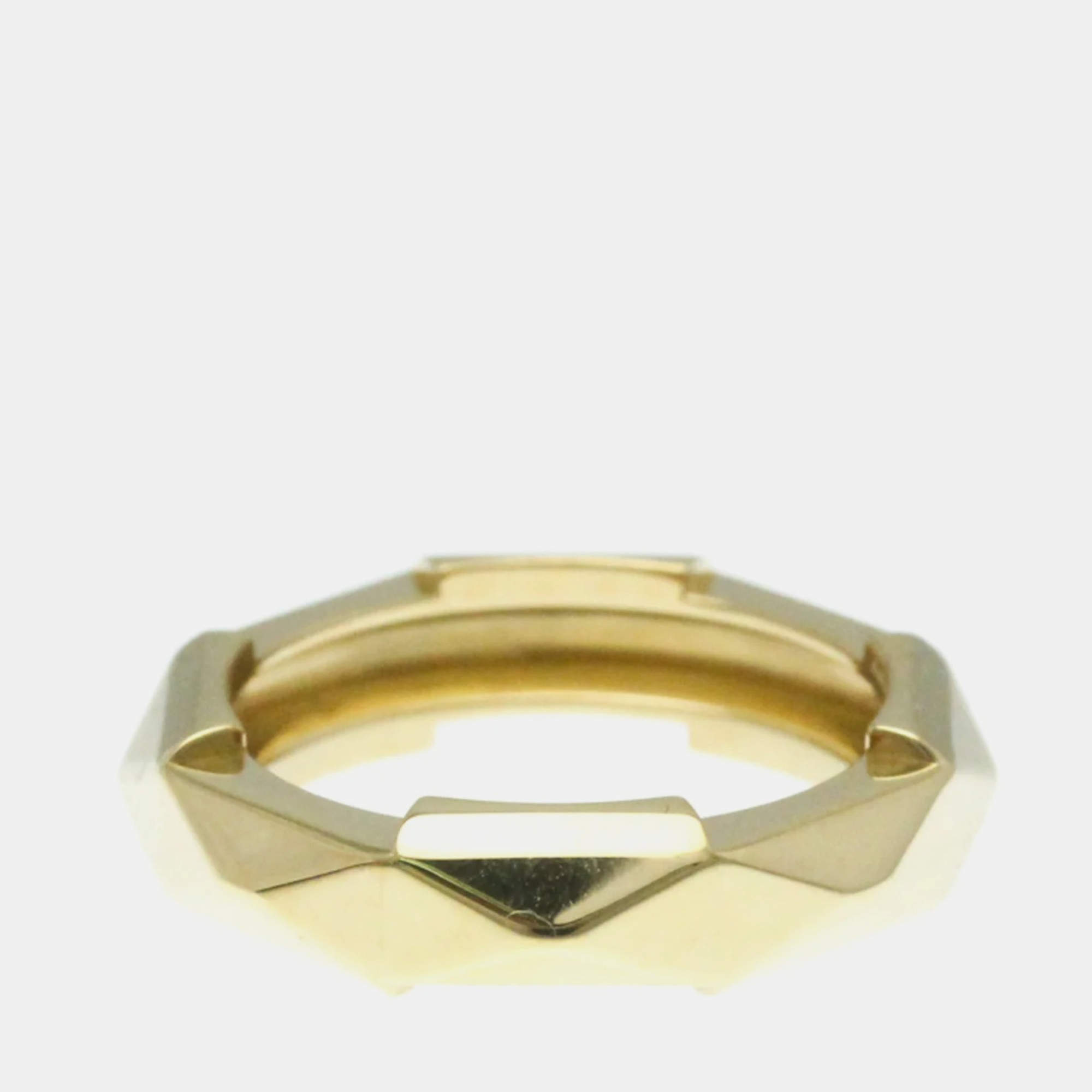 Gucci Studded 18K Yellow Gold Band Ring