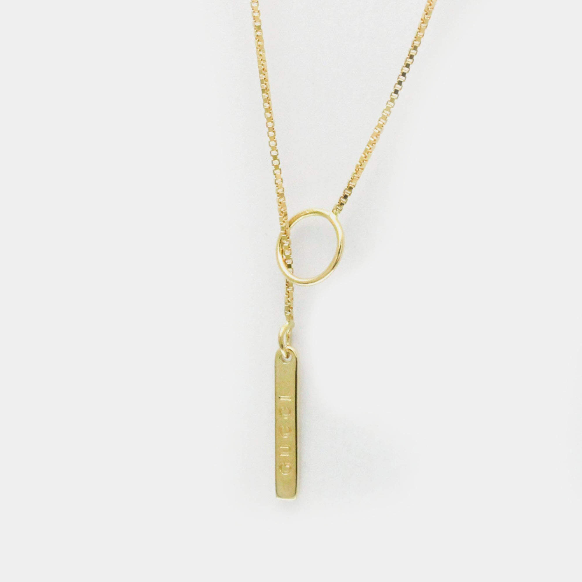 Pre Owned Gucci Lariat Necklace Yellow Gold 18K Necklace Gold