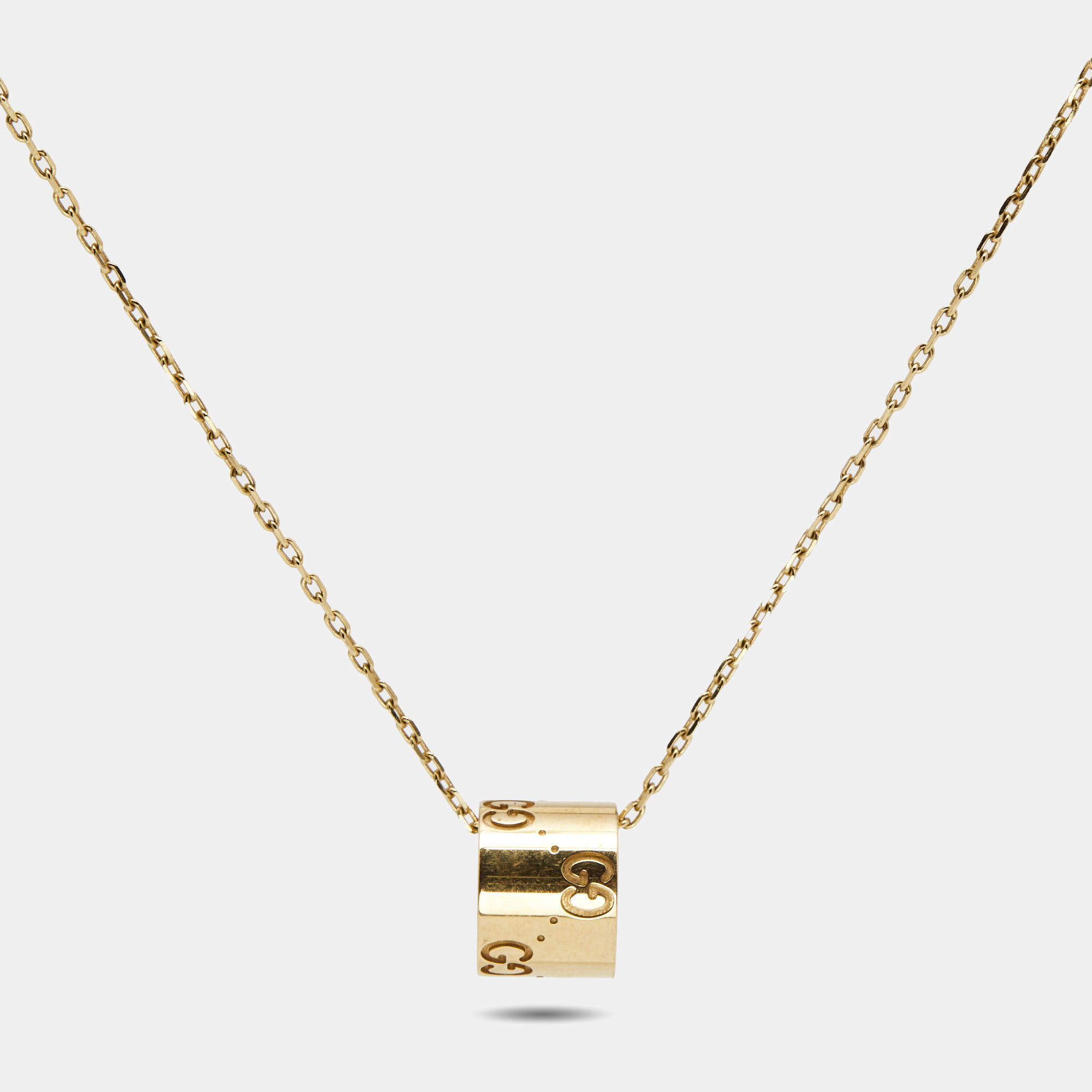Gucci Icon Twirl 18K Yellow Gold Pendant Necklace