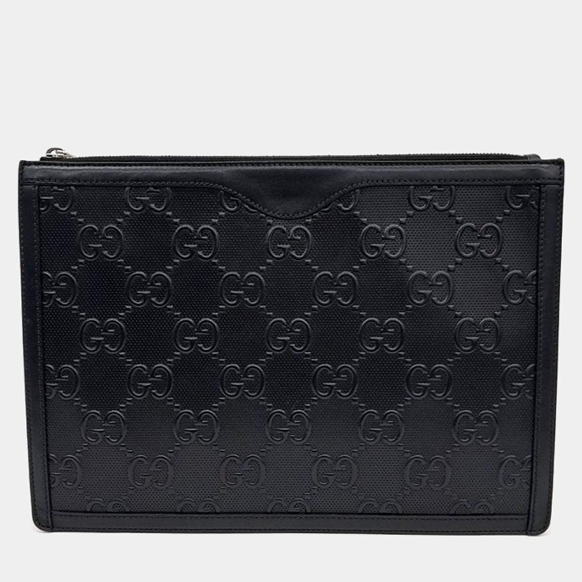 Gucci GG Emboss Clutch