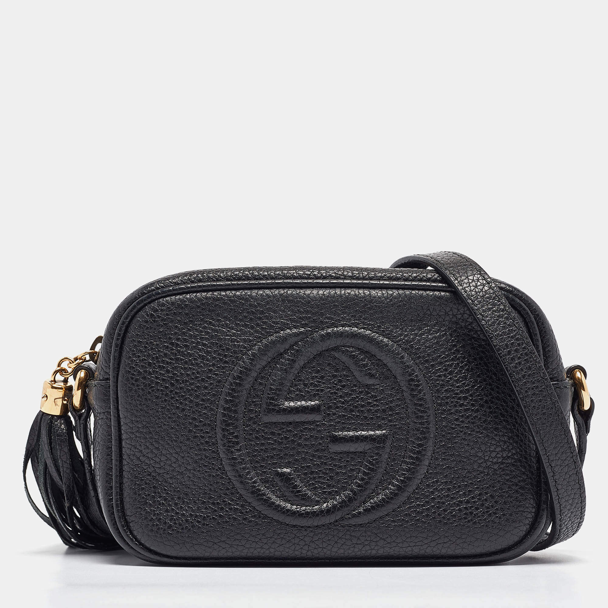 Gucci Black Leather Mini Soho Disco Shoulder Bag