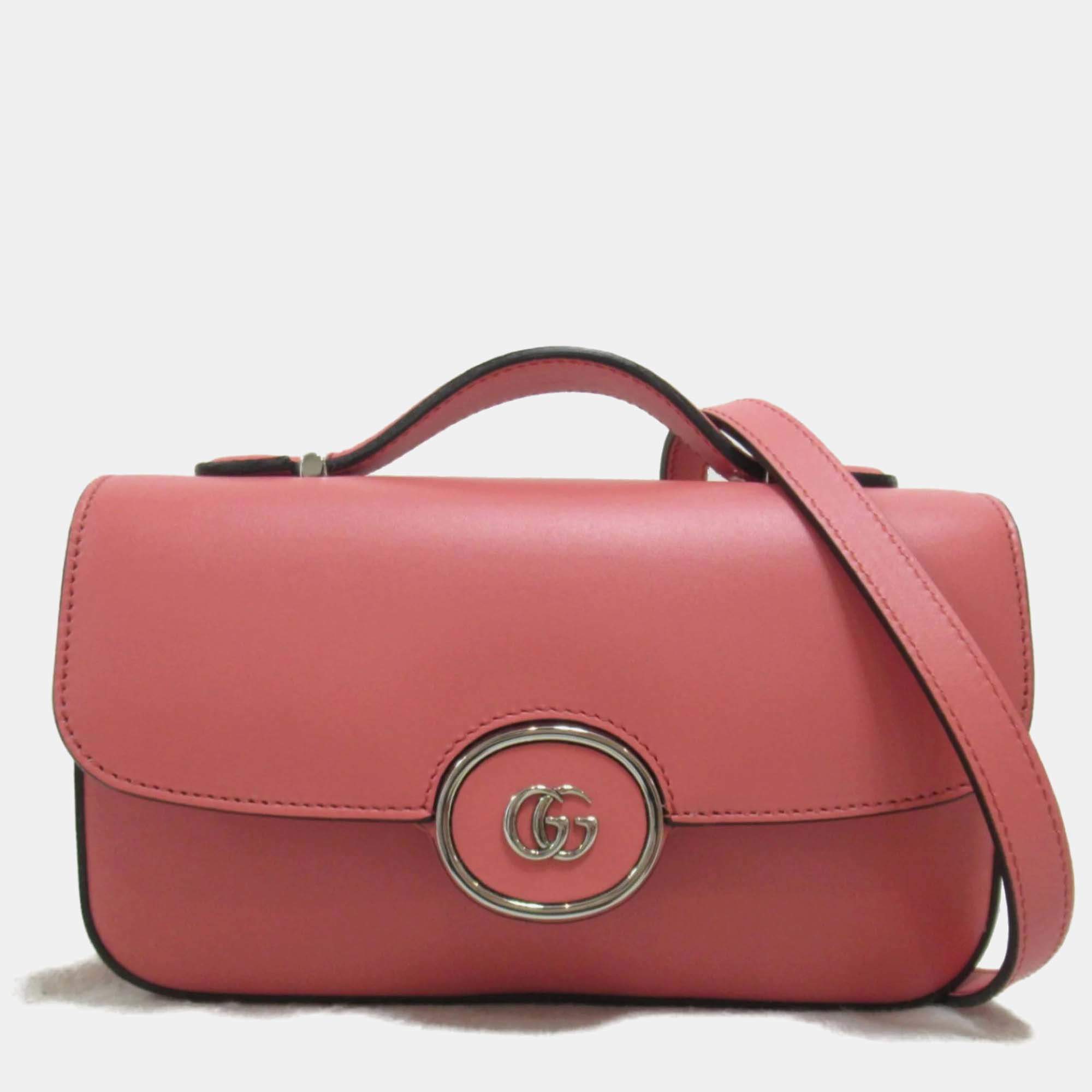 Gucci Pink leather mini Shoulder Bag