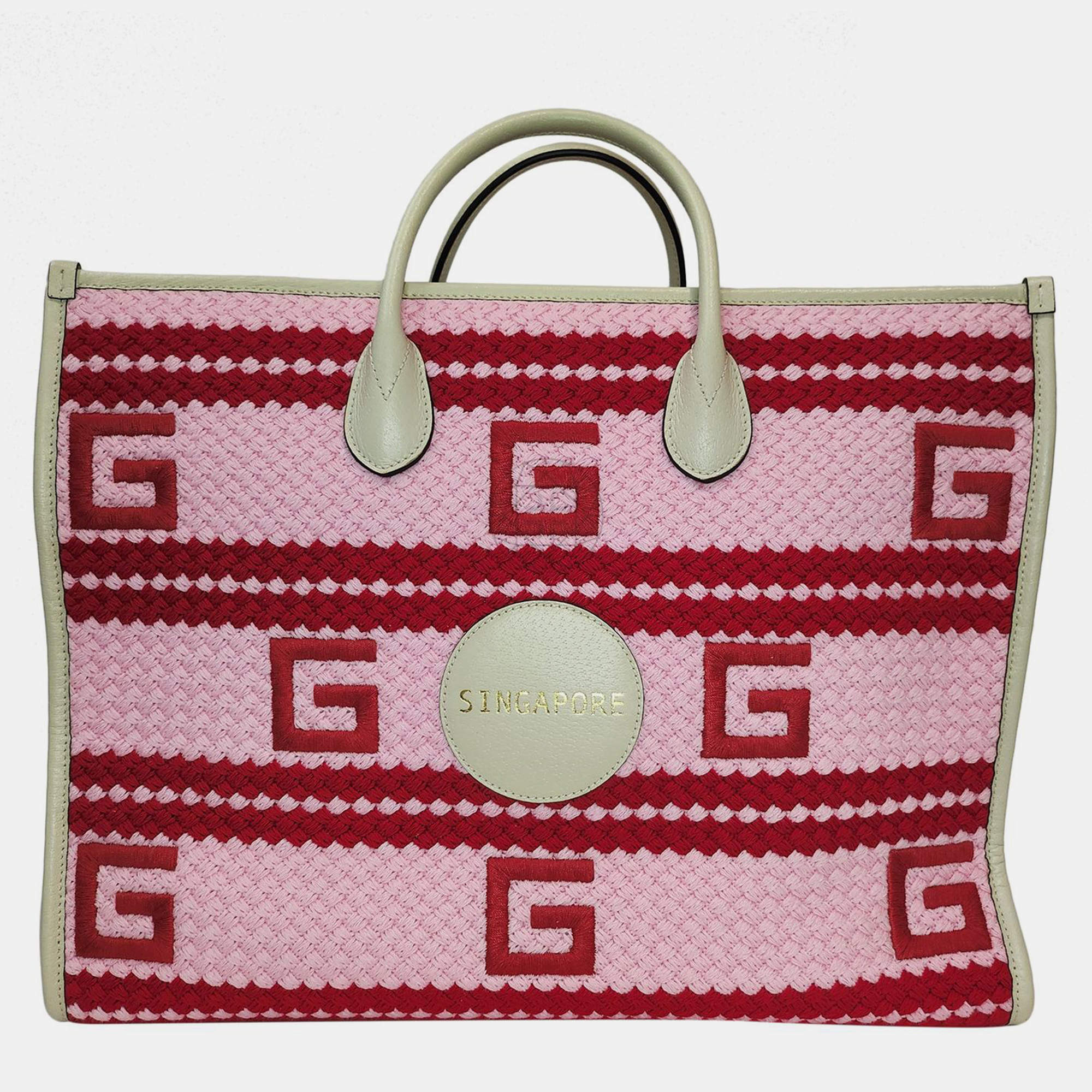 Gucci Singapore print Tote Bag