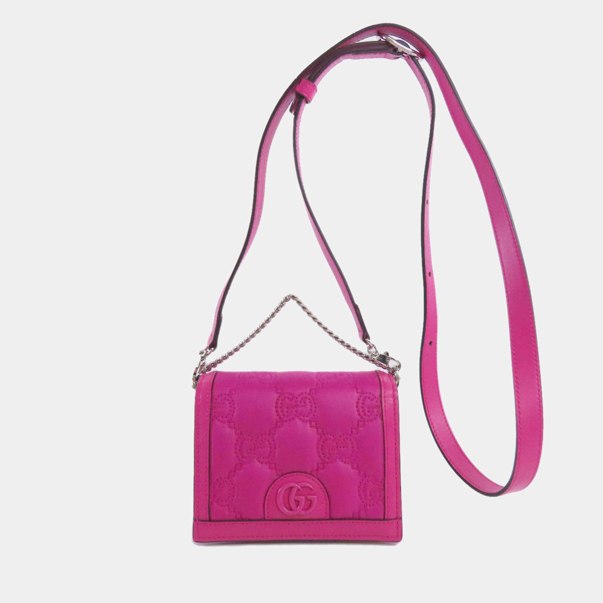 Gucci nylon material GG long shoulder bag